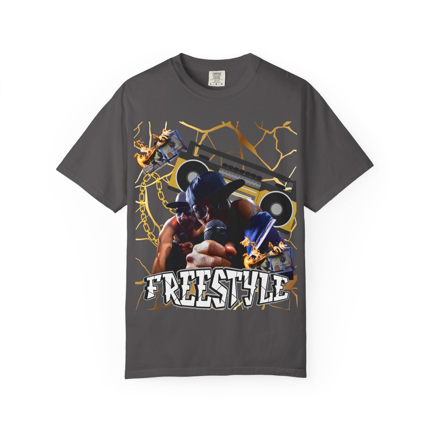 Retro Graphic T-Shirt with 'Freestyle' Design