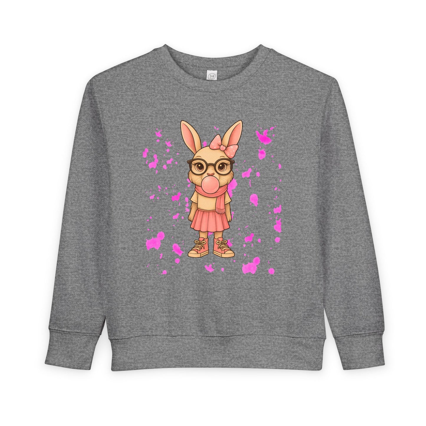 Cute Bunny Toddler Sweatshirt, Kids' Casual Wear