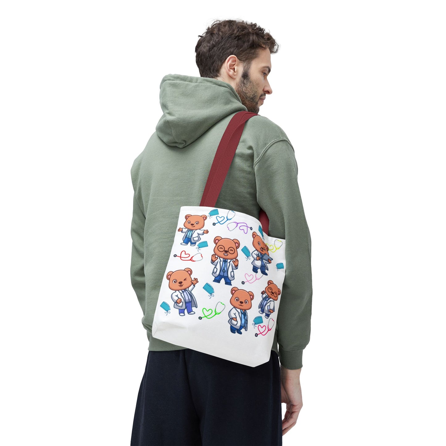 Cute Doctor Bear Tote Bag, Medical Student Gift