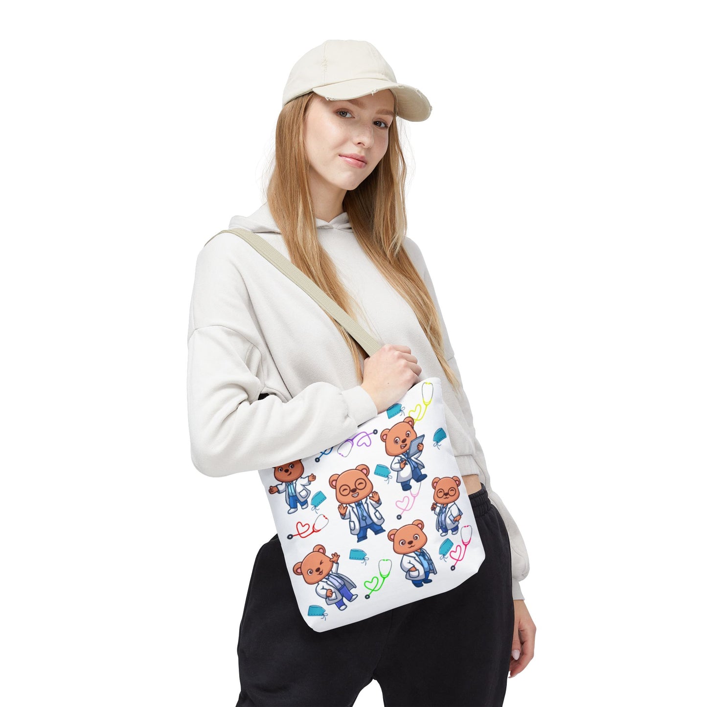 Cute Doctor Bear Tote Bag, Medical Student Gift