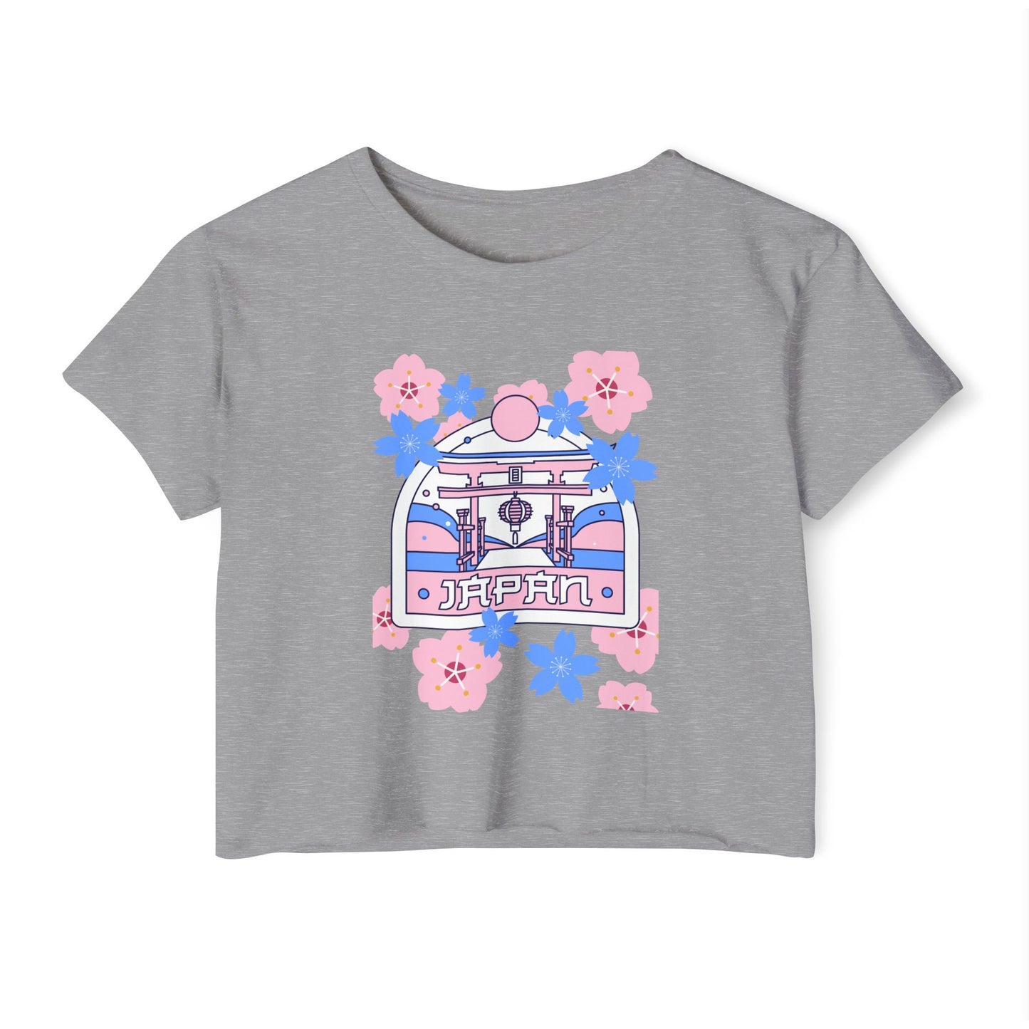 Japan Floral Women's Festival Crop Top