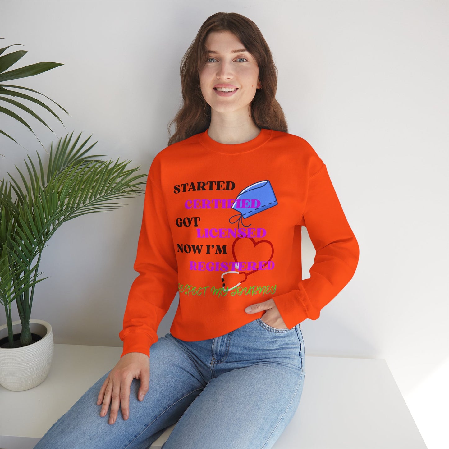 Certified Journey Unisex Sweatshirt, Motivational Crewneck