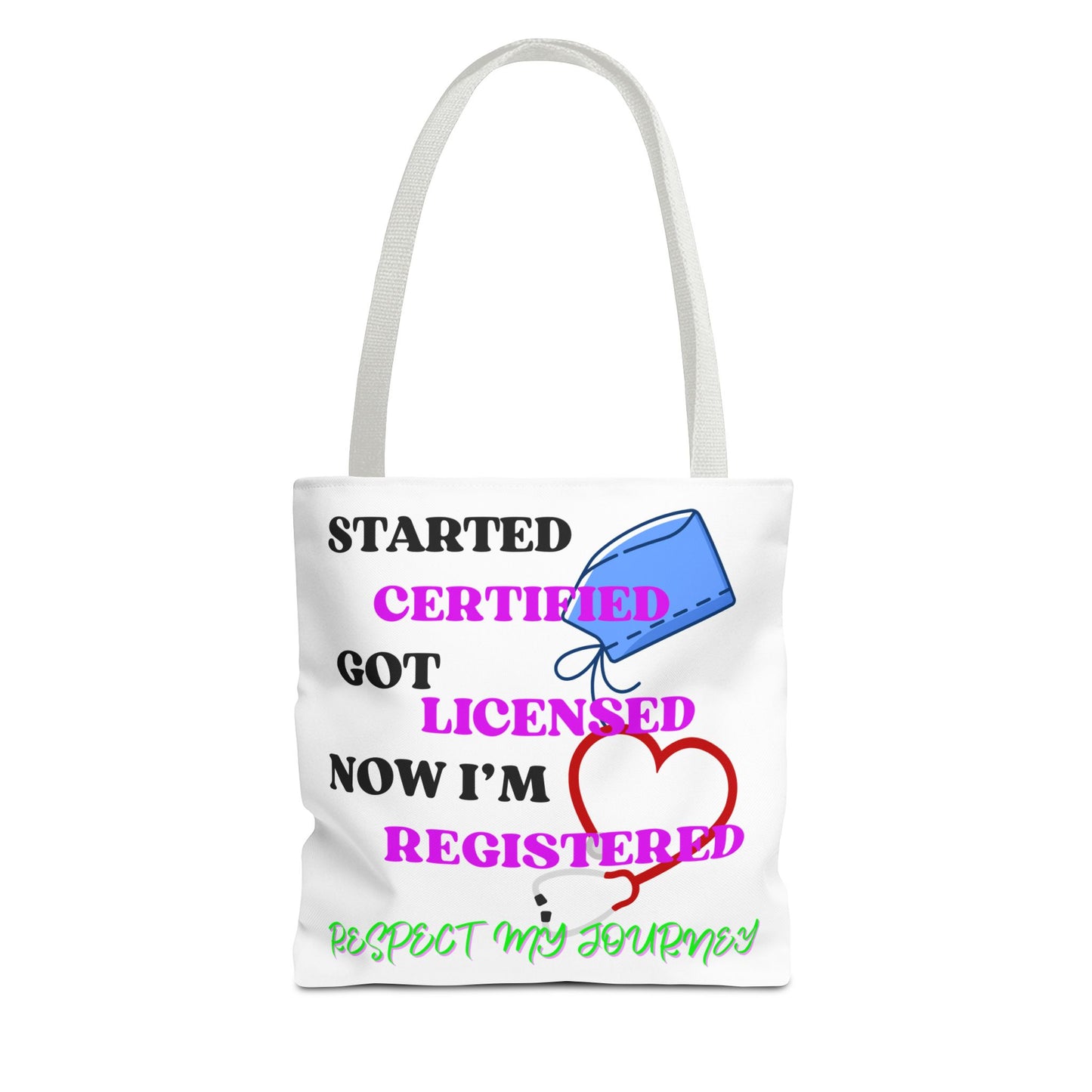 Certified Journey Tote Bag, Inspirational Gift