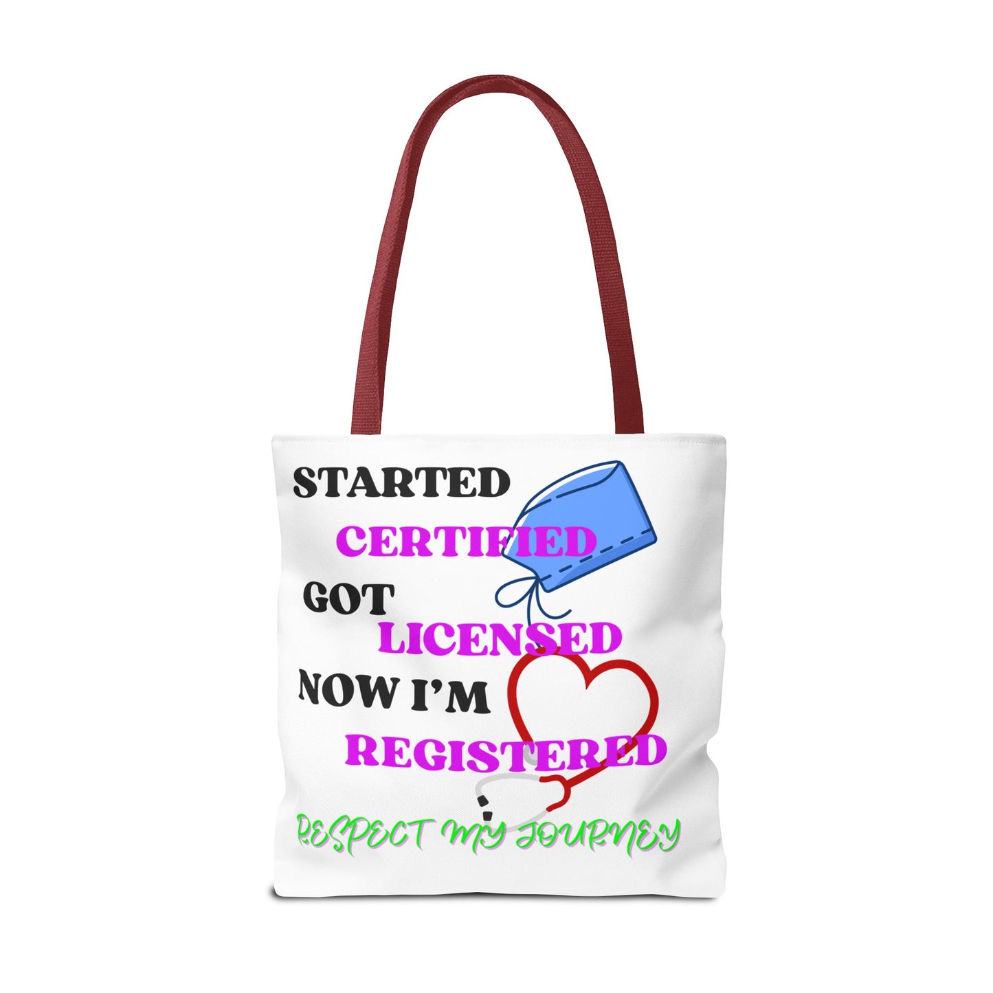 Certified Journey Tote Bag, Inspirational Gift