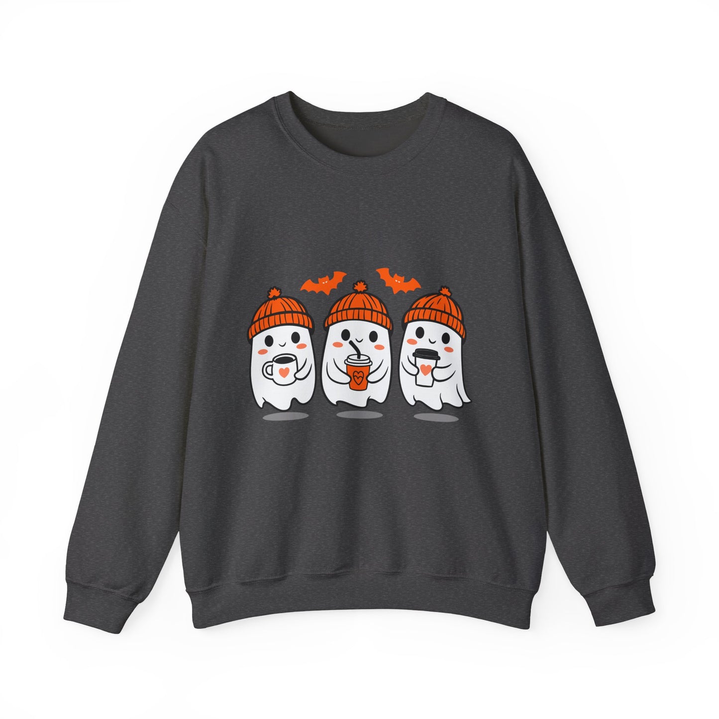 Spooky Ghosts Crewneck Sweatshirt, Halloween Sweatshirt