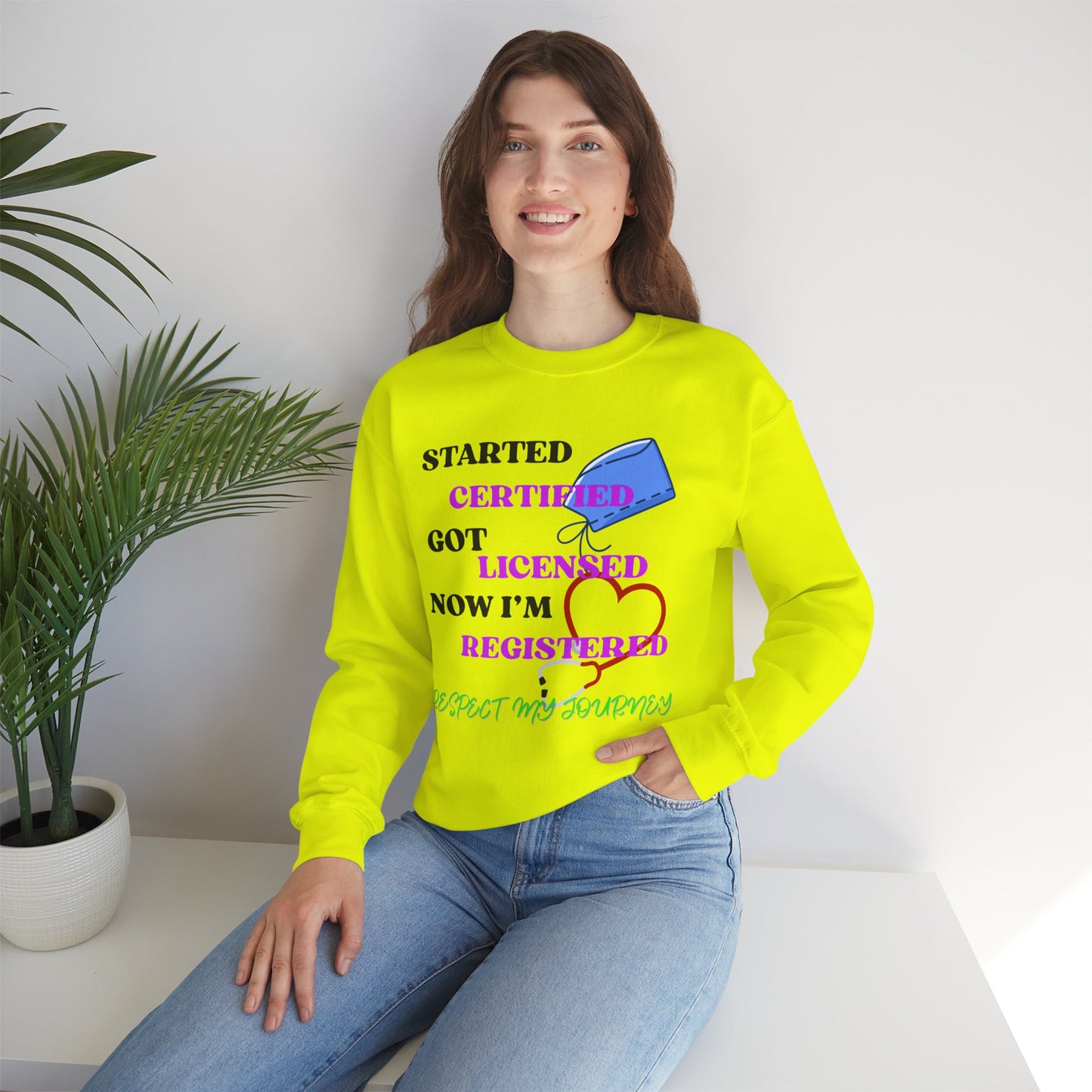 Certified Journey Unisex Sweatshirt, Motivational Crewneck