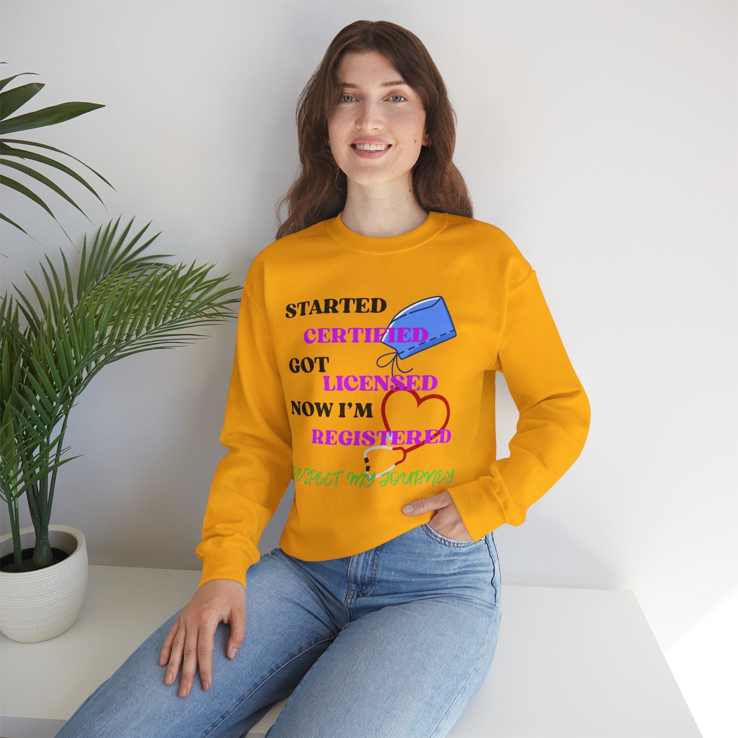 Certified Journey Unisex Sweatshirt, Motivational Crewneck