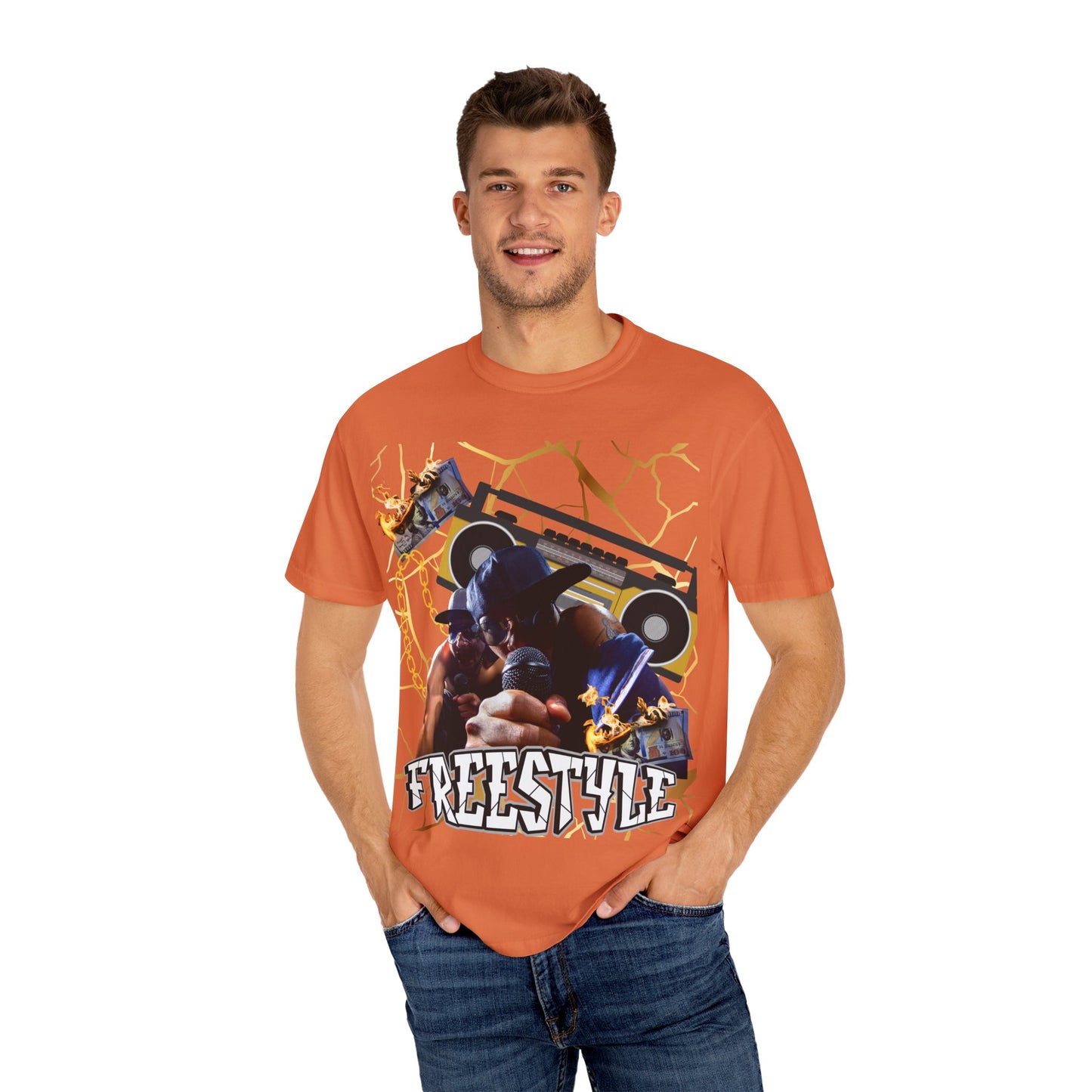 Retro Graphic T-Shirt with 'Freestyle' Design