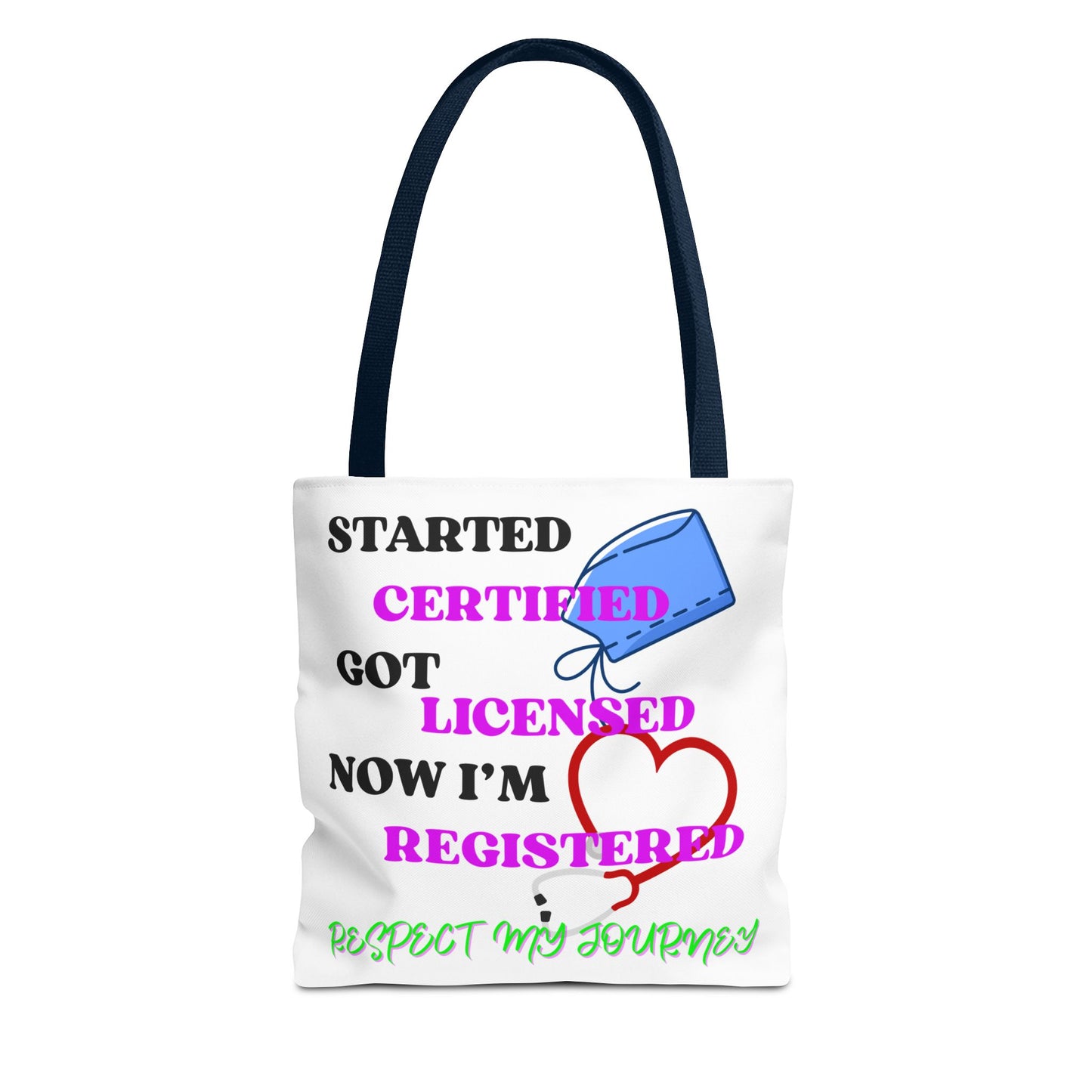 Certified Journey Tote Bag, Inspirational Gift