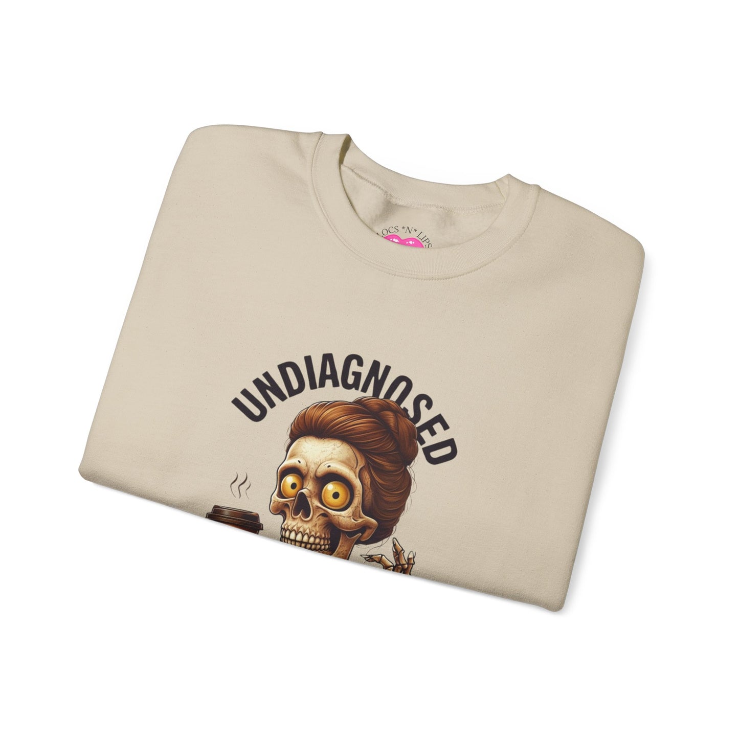 Funny Skeleton Unisex Crewneck Sweatshirt - Undiagnosed