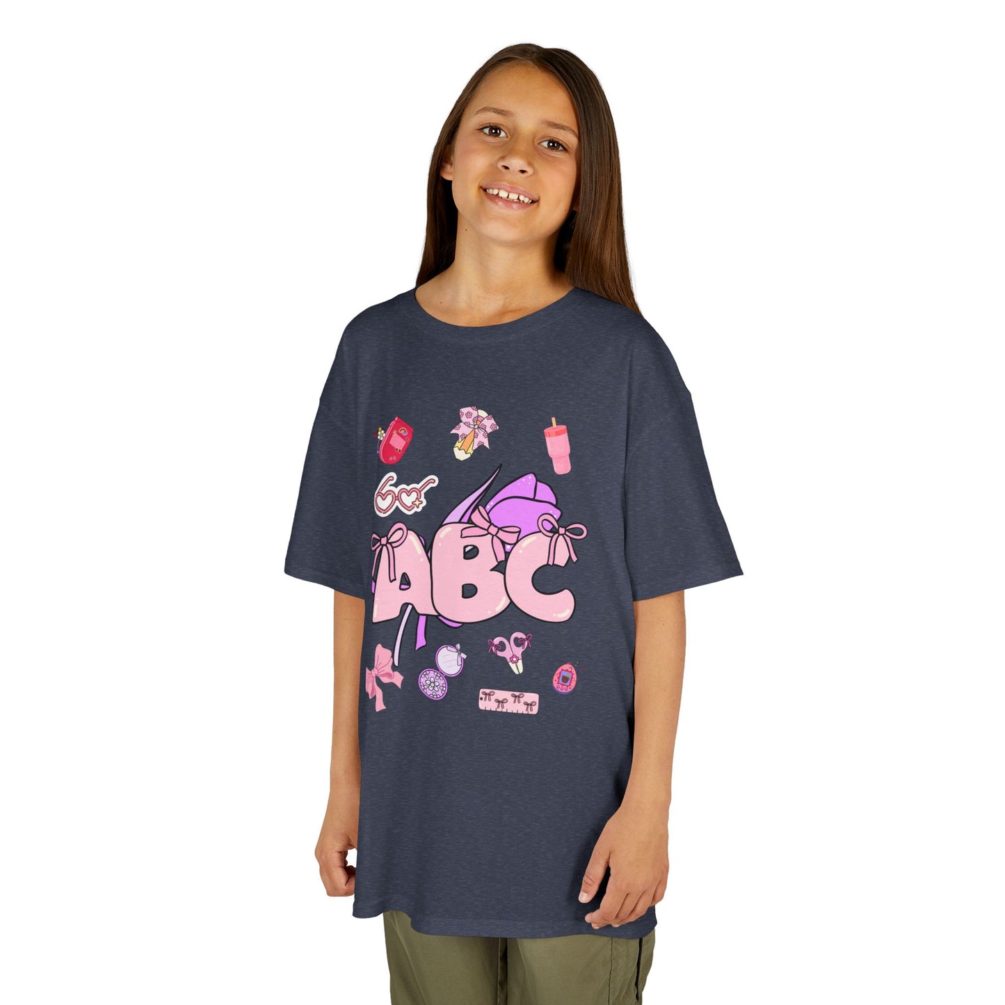 Colorful ABC Kids Tee, Playful Cotton Tee