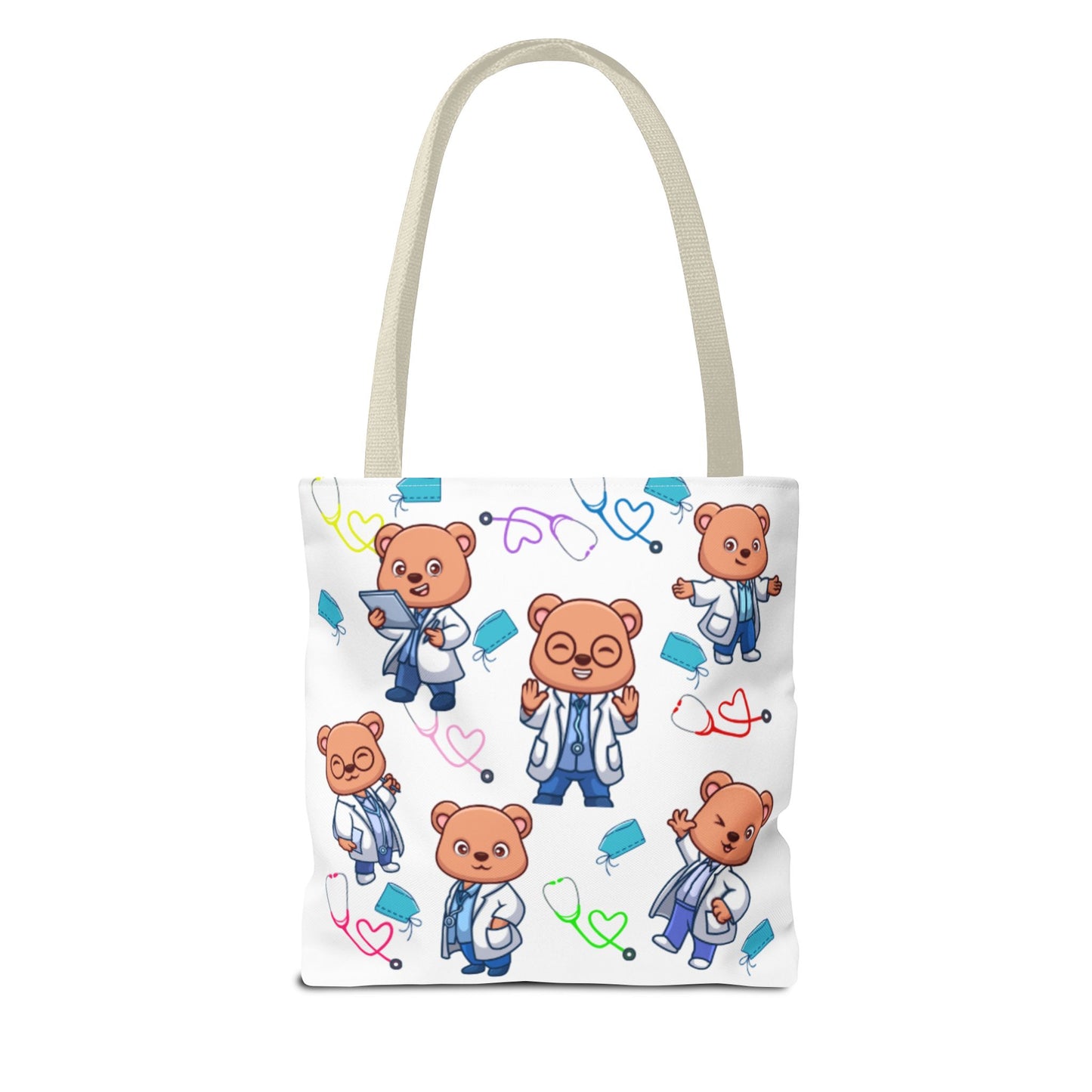 Cute Doctor Bear Tote Bag, Medical Student Gift