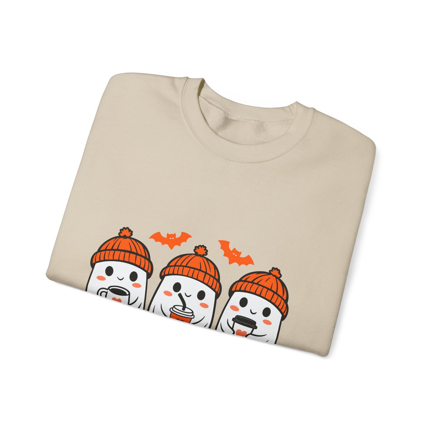 Spooky Ghosts Crewneck Sweatshirt, Halloween Sweatshirt
