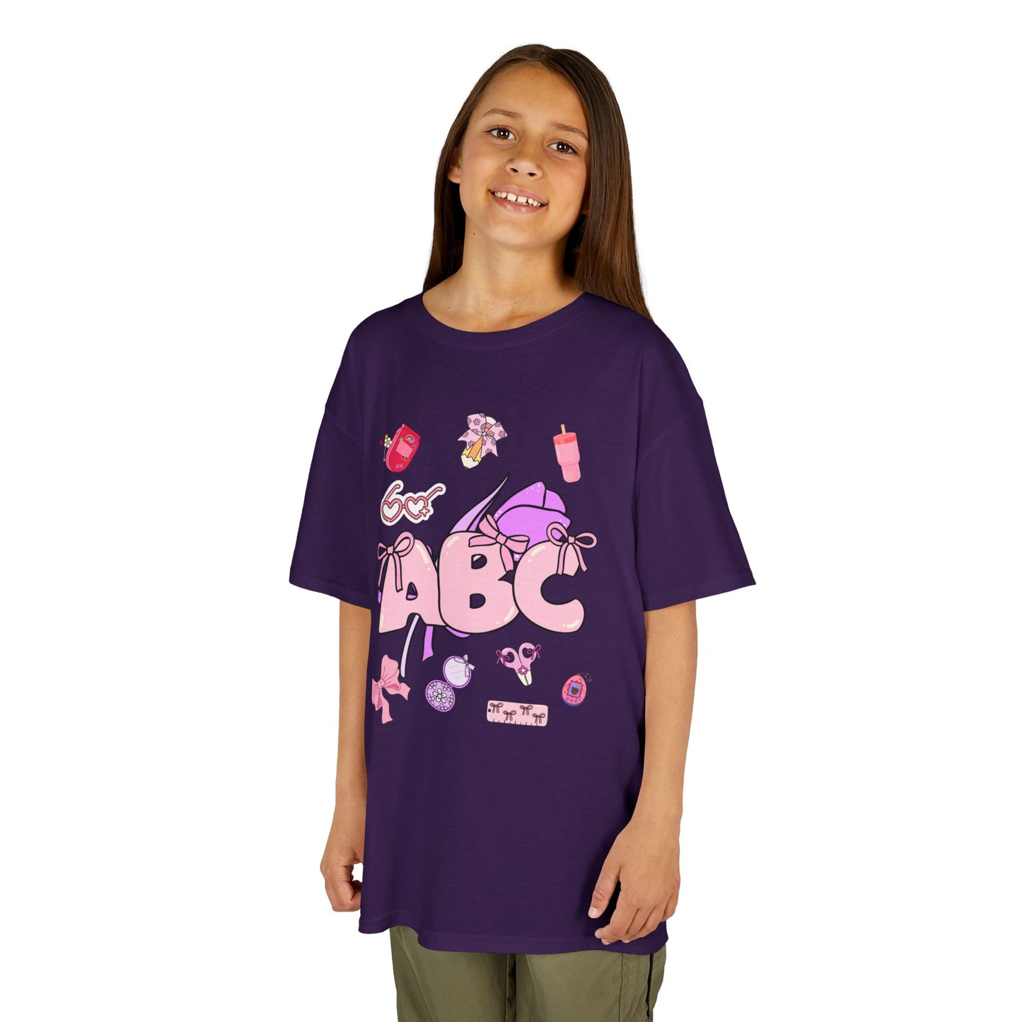 Colorful ABC Kids Tee, Playful Cotton Tee