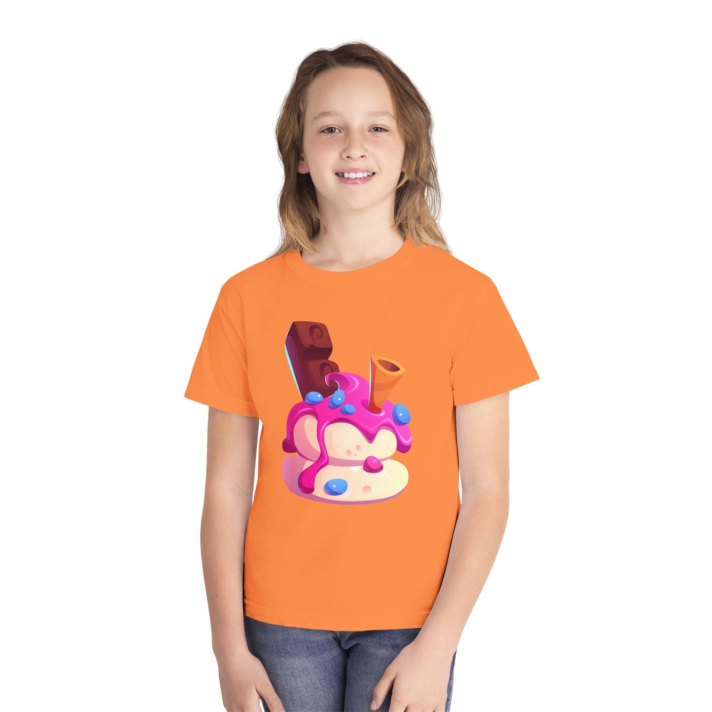 Cute Ice Cream Youth Tee, Fun Summer Clothing