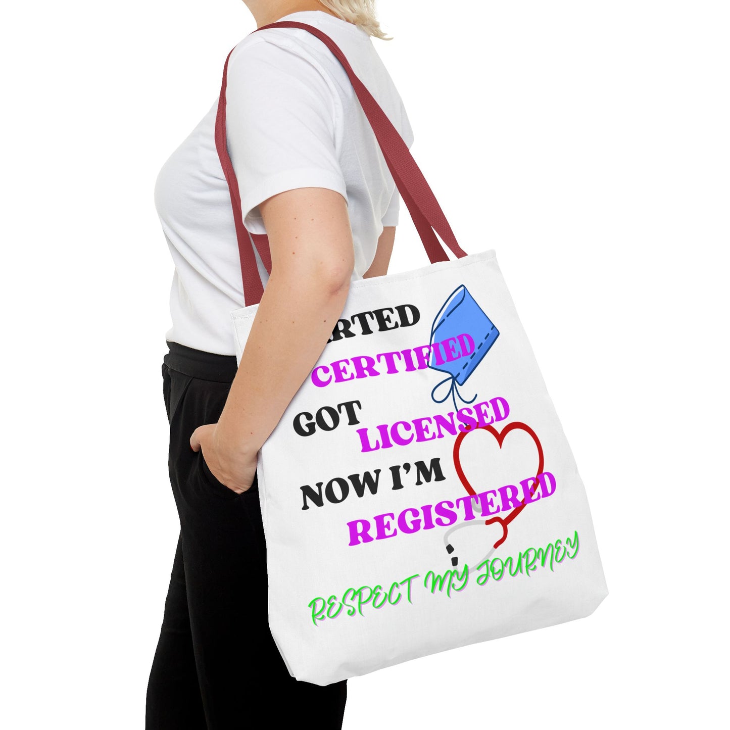Certified Journey Tote Bag, Inspirational Gift