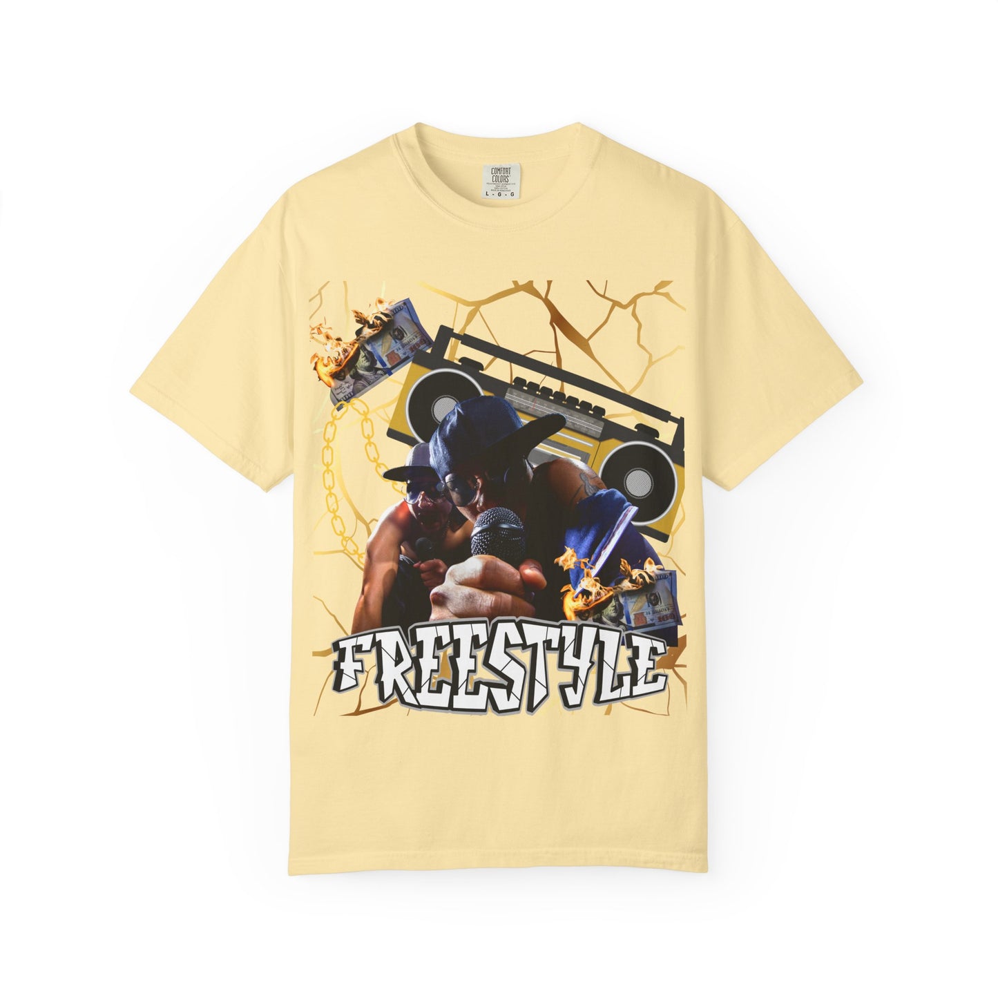 Retro Graphic T-Shirt with 'Freestyle' Design