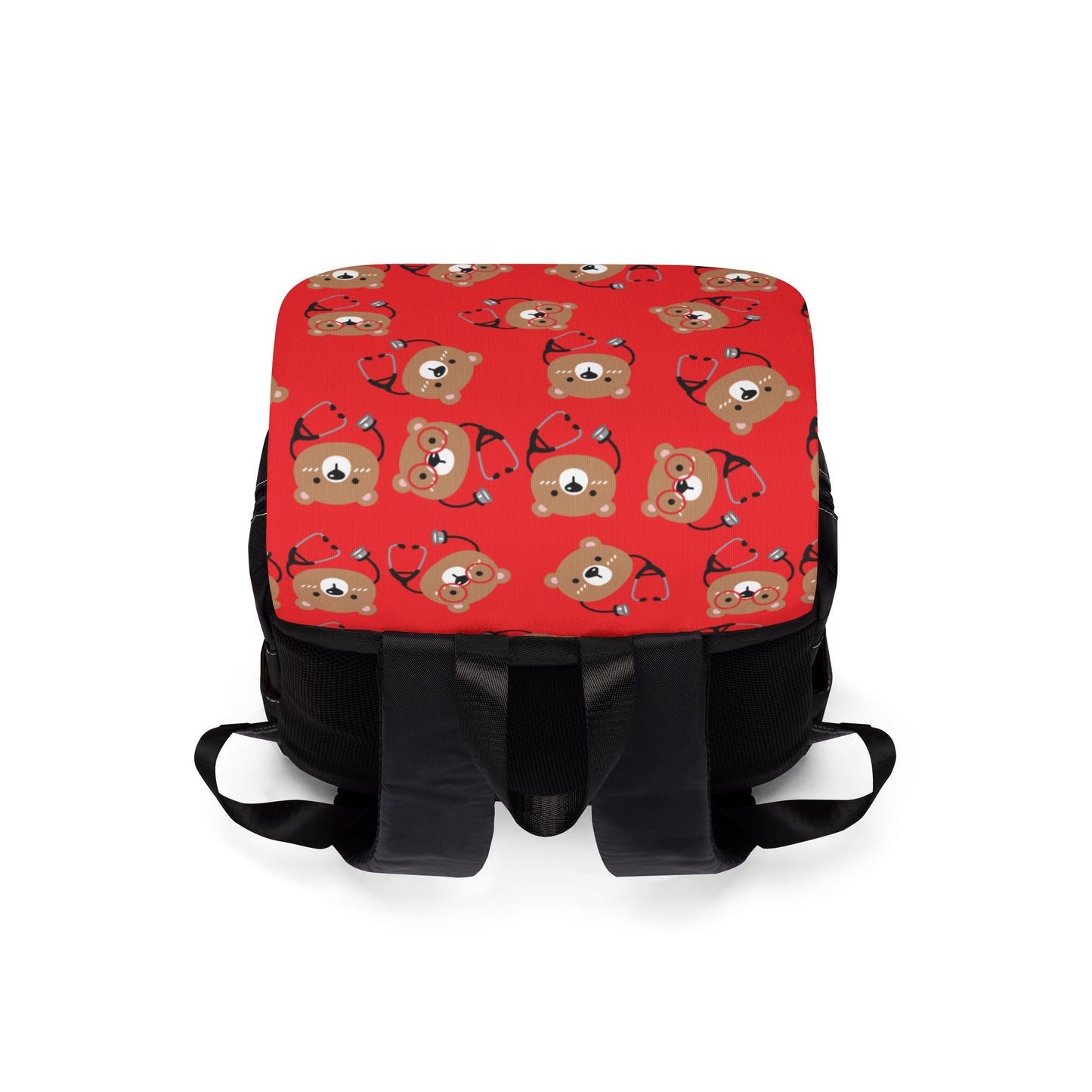 Cute Bear Pattern Unisex Casual Shoulder Backpack