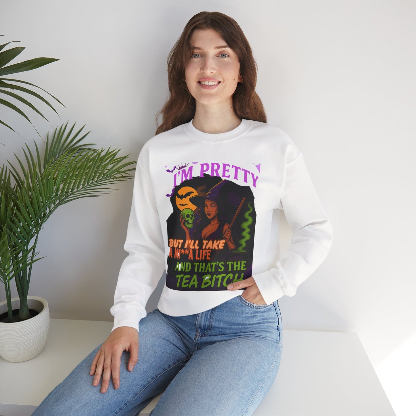 Spooky Vibes Crewneck Sweatshirt - Perfect for Halloween