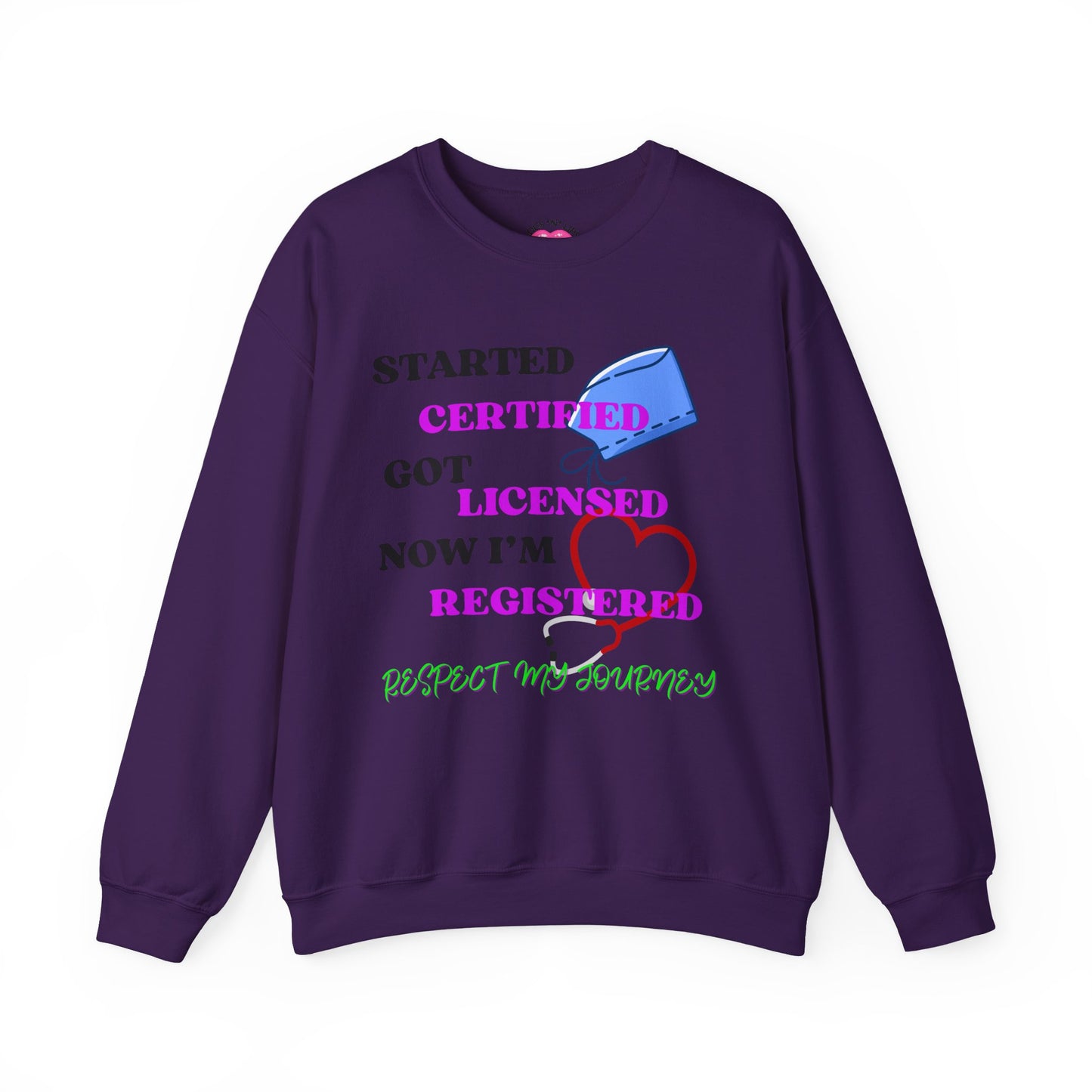 Certified Journey Unisex Sweatshirt, Motivational Crewneck