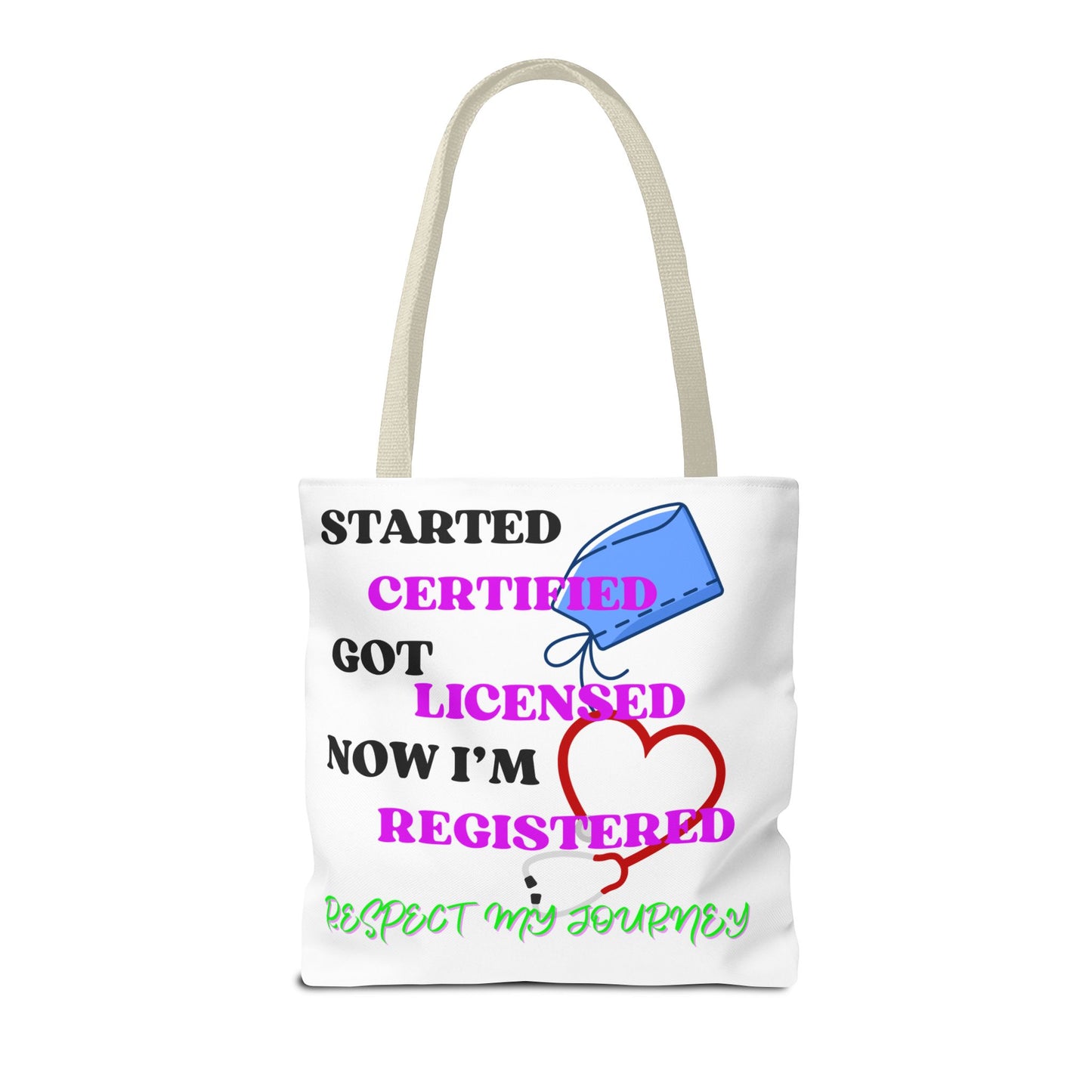 Certified Journey Tote Bag, Inspirational Gift