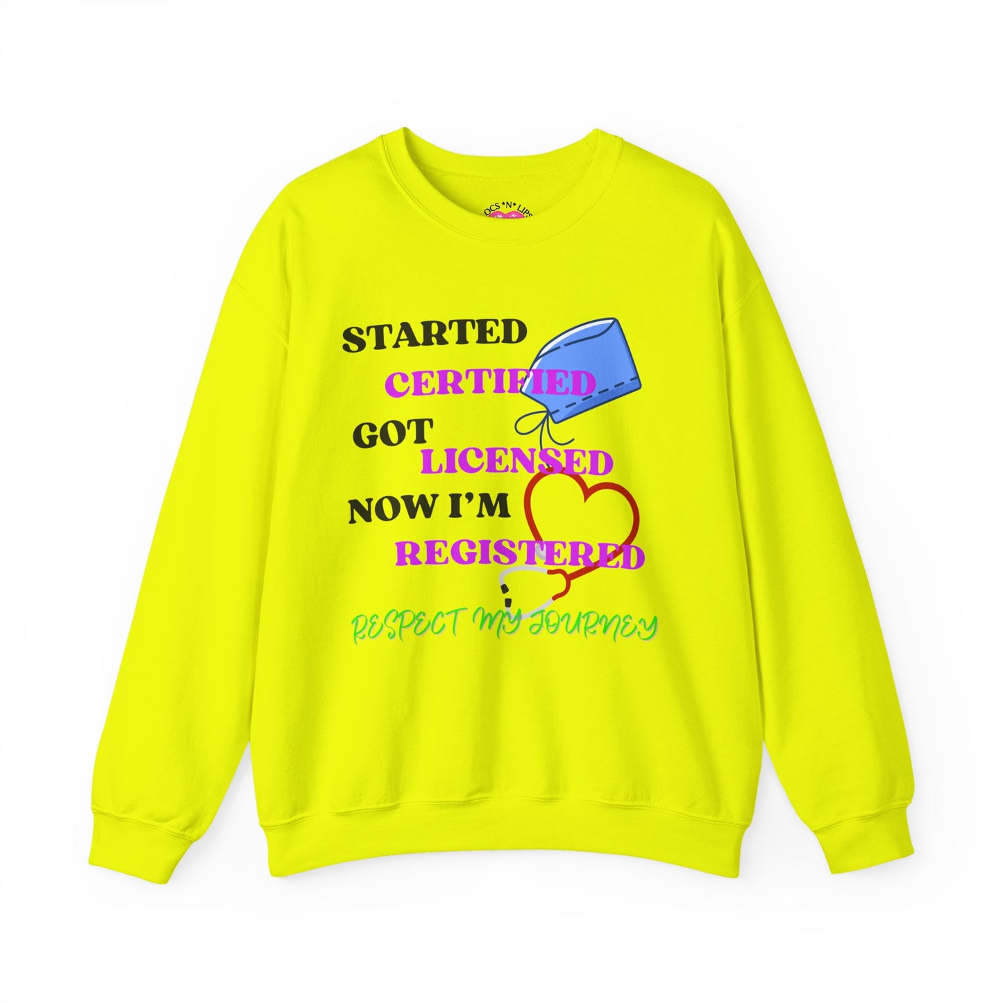 Certified Journey Unisex Sweatshirt, Motivational Crewneck