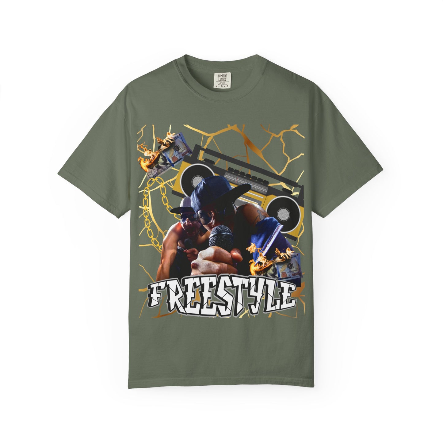 Retro Graphic T-Shirt with 'Freestyle' Design