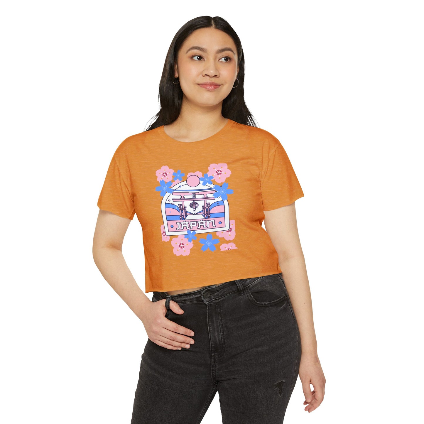 Japan Floral Women's Festival Crop Top