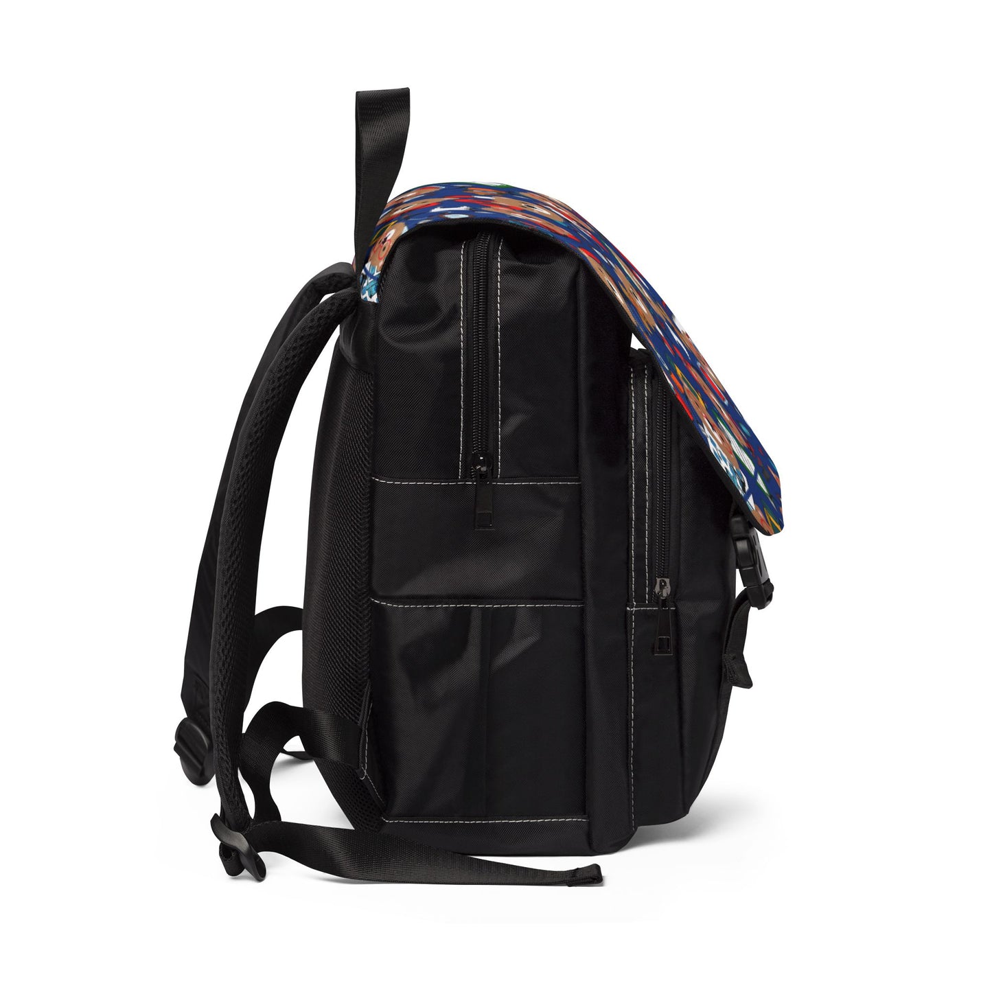 Playful Bear Pattern Unisex Shoulder Backpack