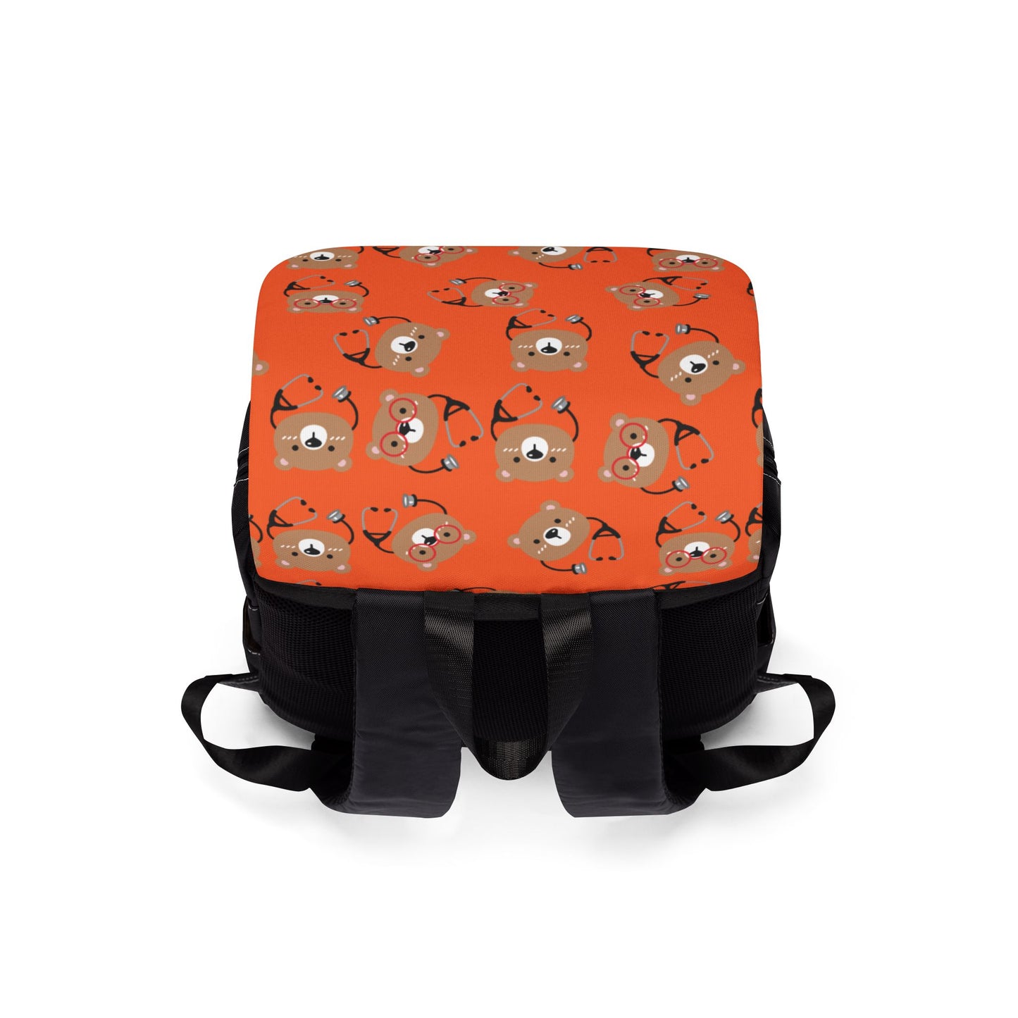 Cute Bear Pattern Unisex Casual Shoulder Backpack
