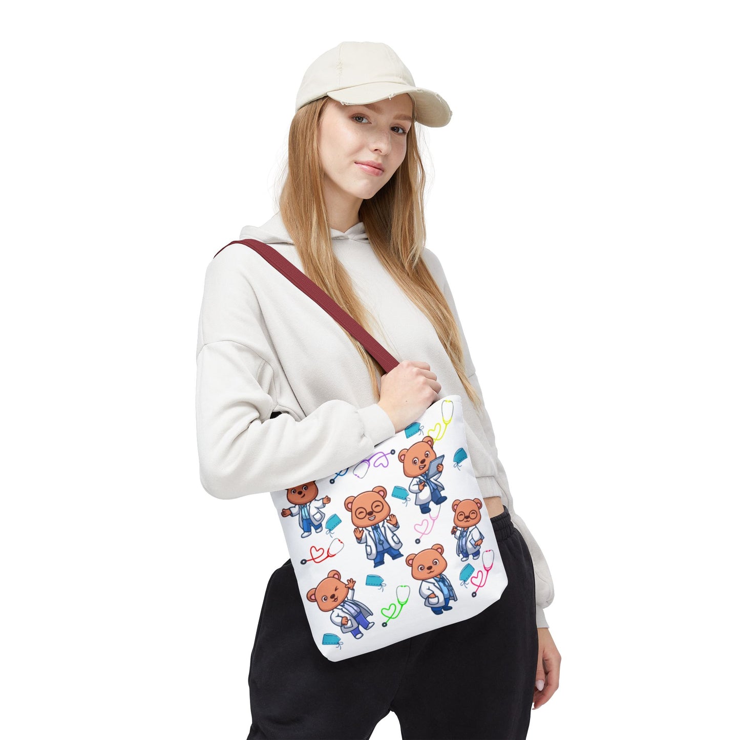 Cute Doctor Bear Tote Bag, Medical Student Gift