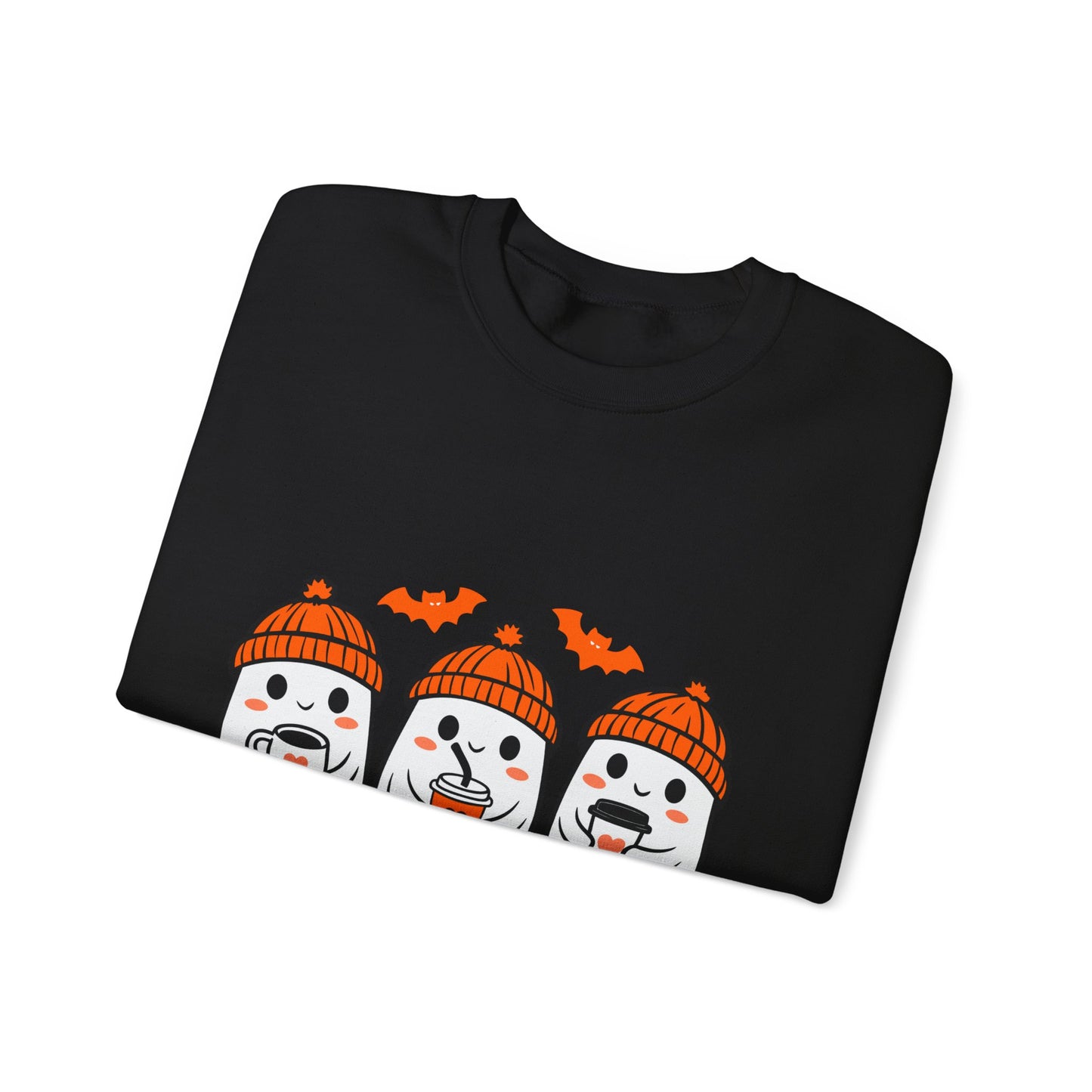 Spooky Ghosts Crewneck Sweatshirt, Halloween Sweatshirt
