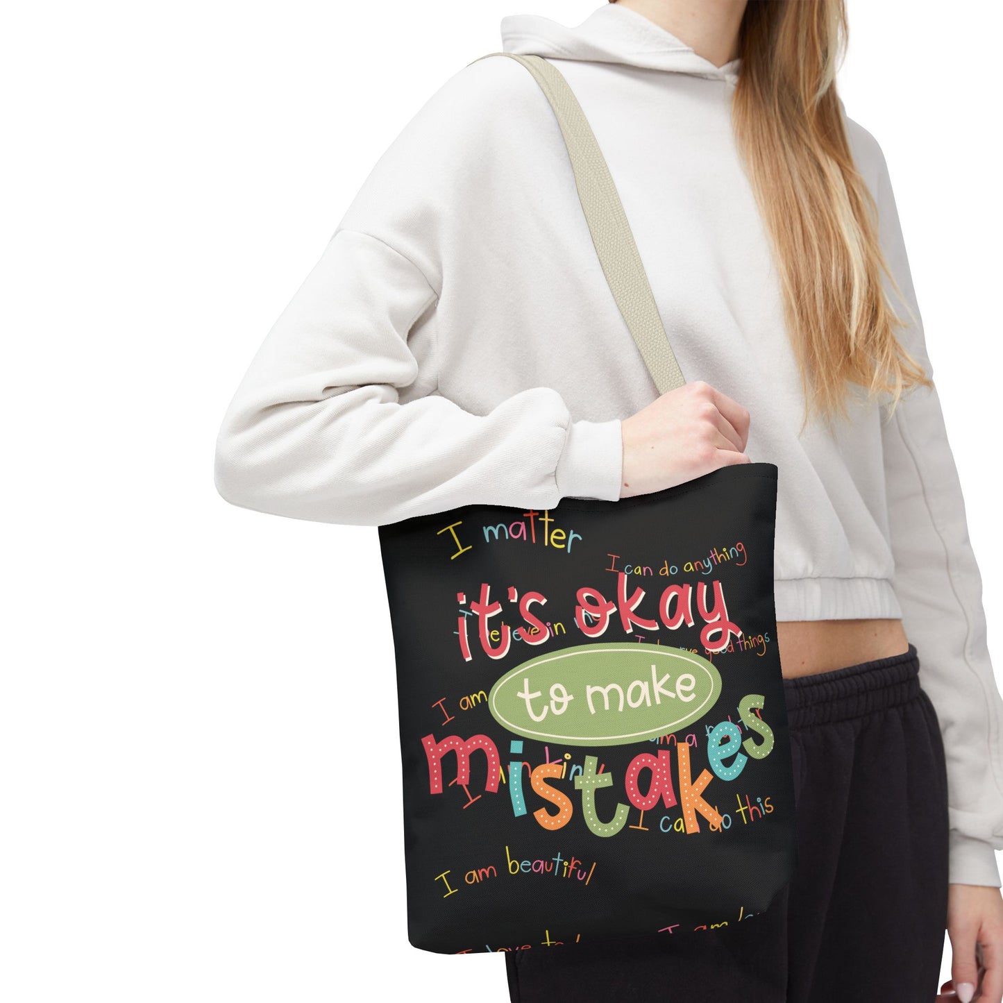 Inspirational Tote Bag - Perfect for Self-Love & Mindfulness
