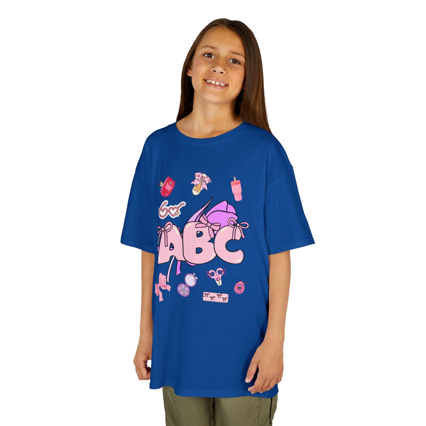 Colorful ABC Kids Tee, Playful Cotton Tee