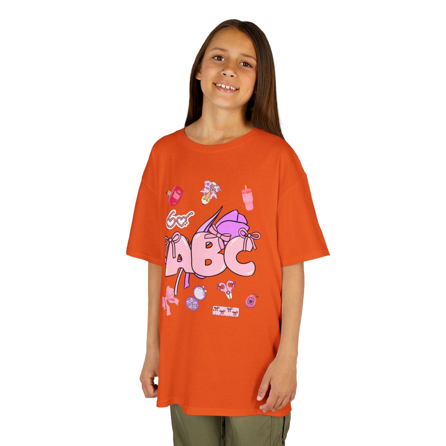 Colorful ABC Kids Tee, Playful Cotton Tee