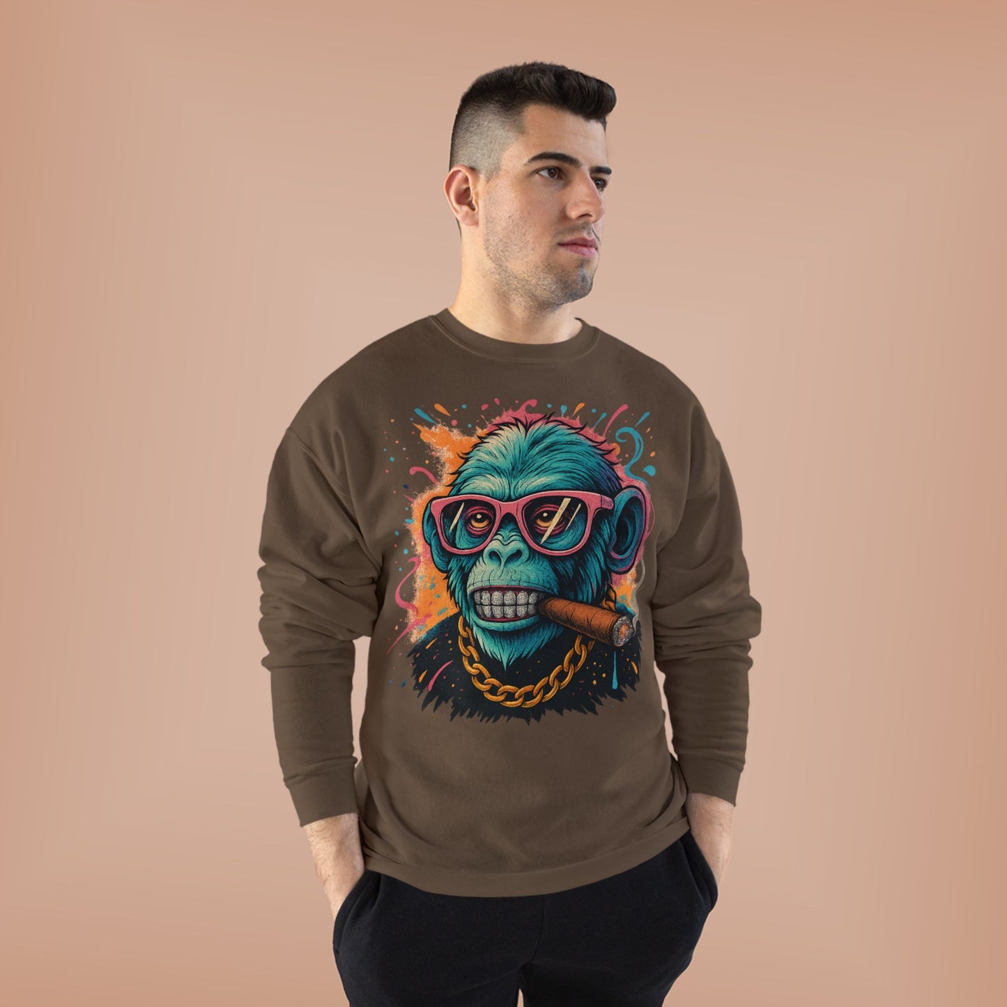 Eco-Friendly 'Boss Mode' Crewneck Sweatshirt, Unisex Cozy Sweatshirt, Casual Streetwear, Gift for Him/Her, Party/Everyday Wear