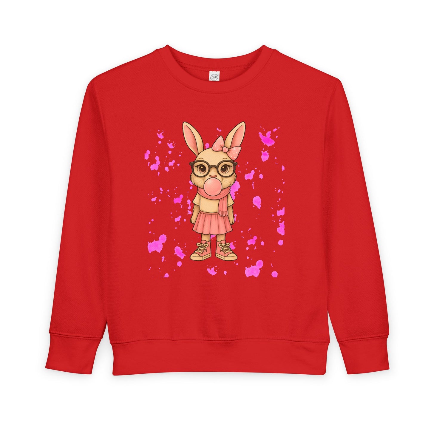 Cute Bunny Toddler Sweatshirt, Kids' Casual Wear