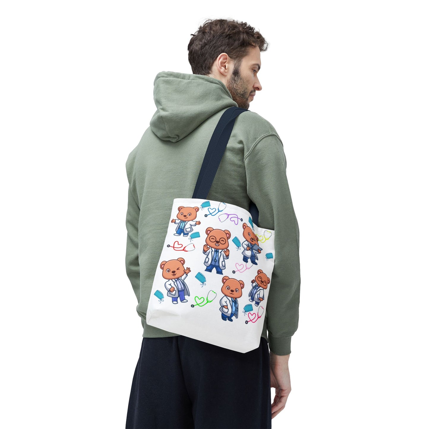 Cute Doctor Bear Tote Bag, Medical Student Gift