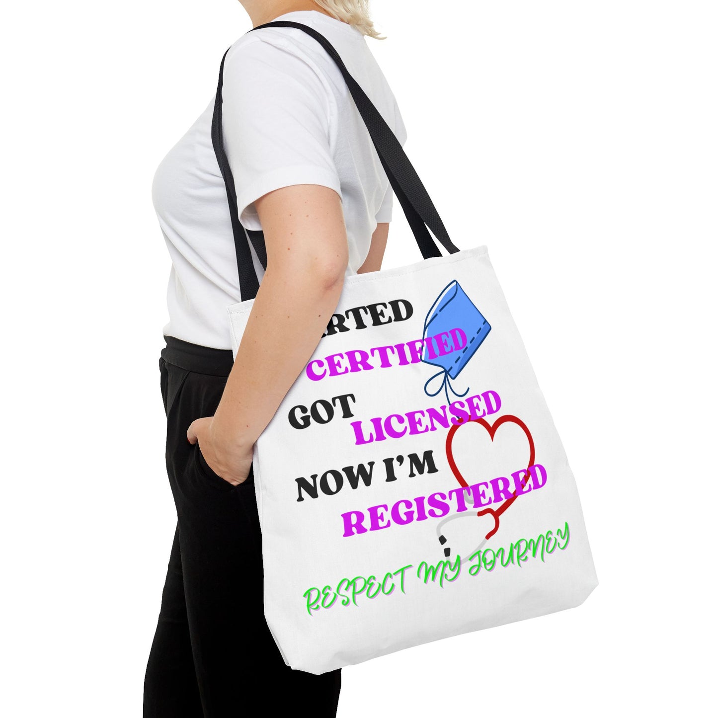 Certified Journey Tote Bag, Inspirational Gift