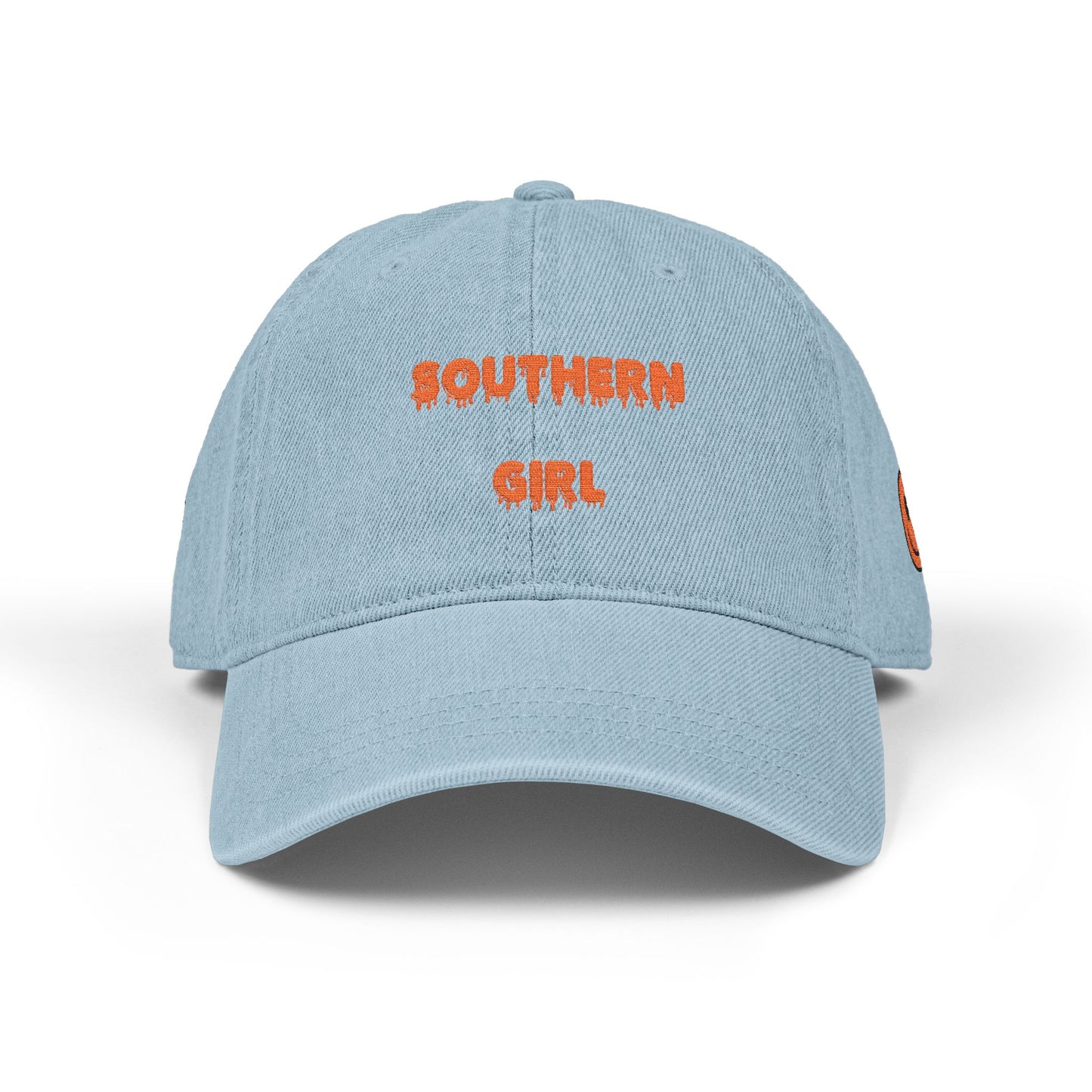 Southern Girl Embroidered Denim Hat, Casual Hat