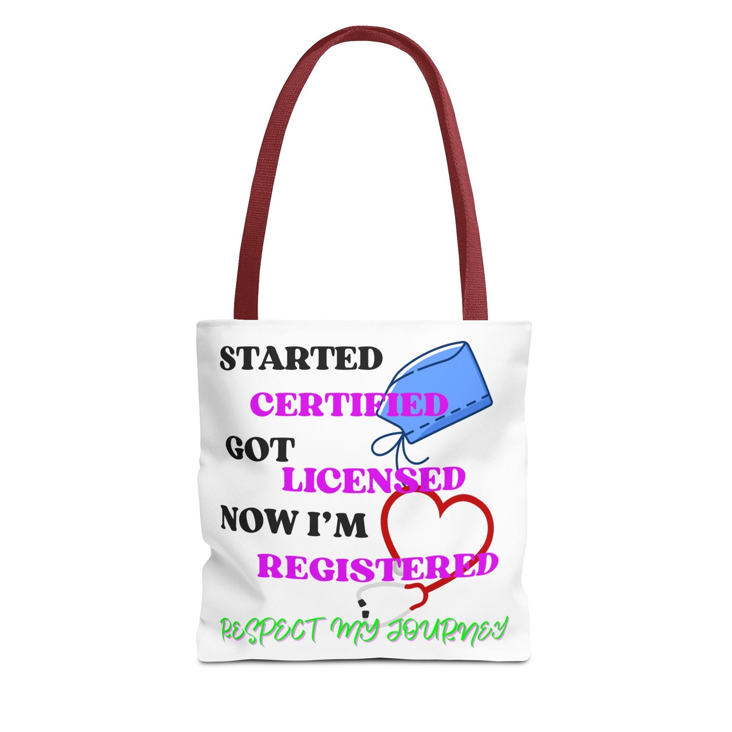 Certified Journey Tote Bag, Inspirational Gift