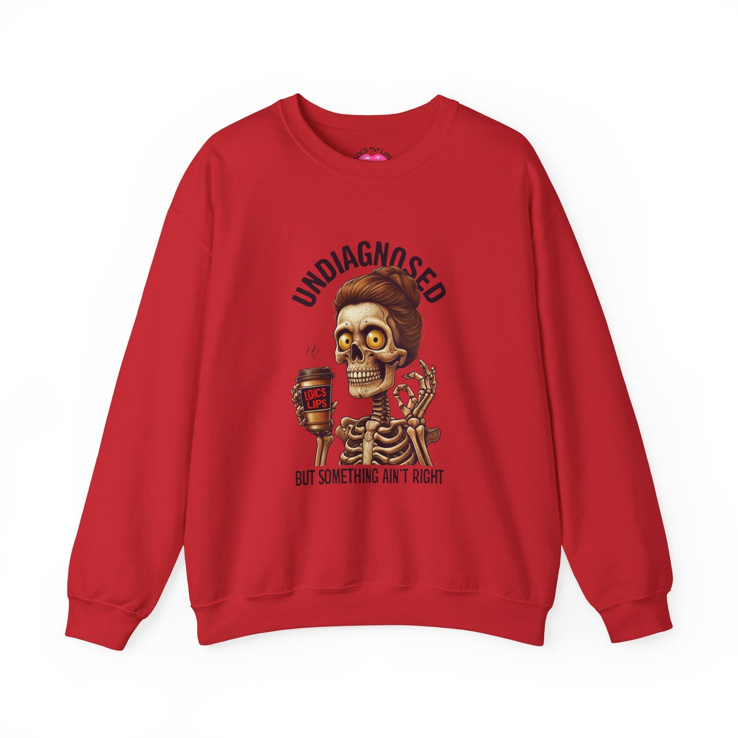 Funny Skeleton Unisex Crewneck Sweatshirt - Undiagnosed