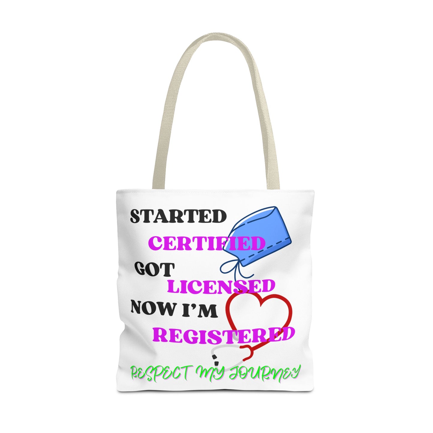Certified Journey Tote Bag, Inspirational Gift