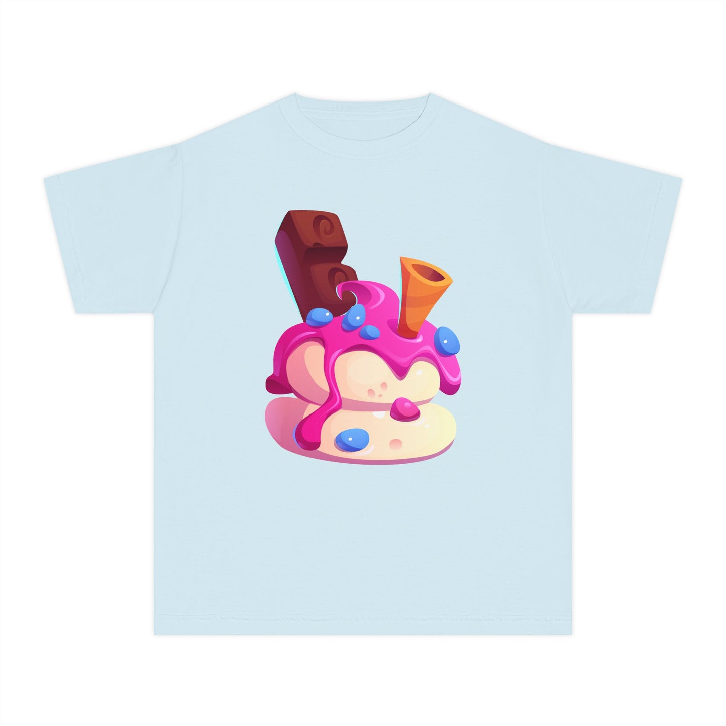 Cute Ice Cream Youth Tee, Fun Summer Clothing