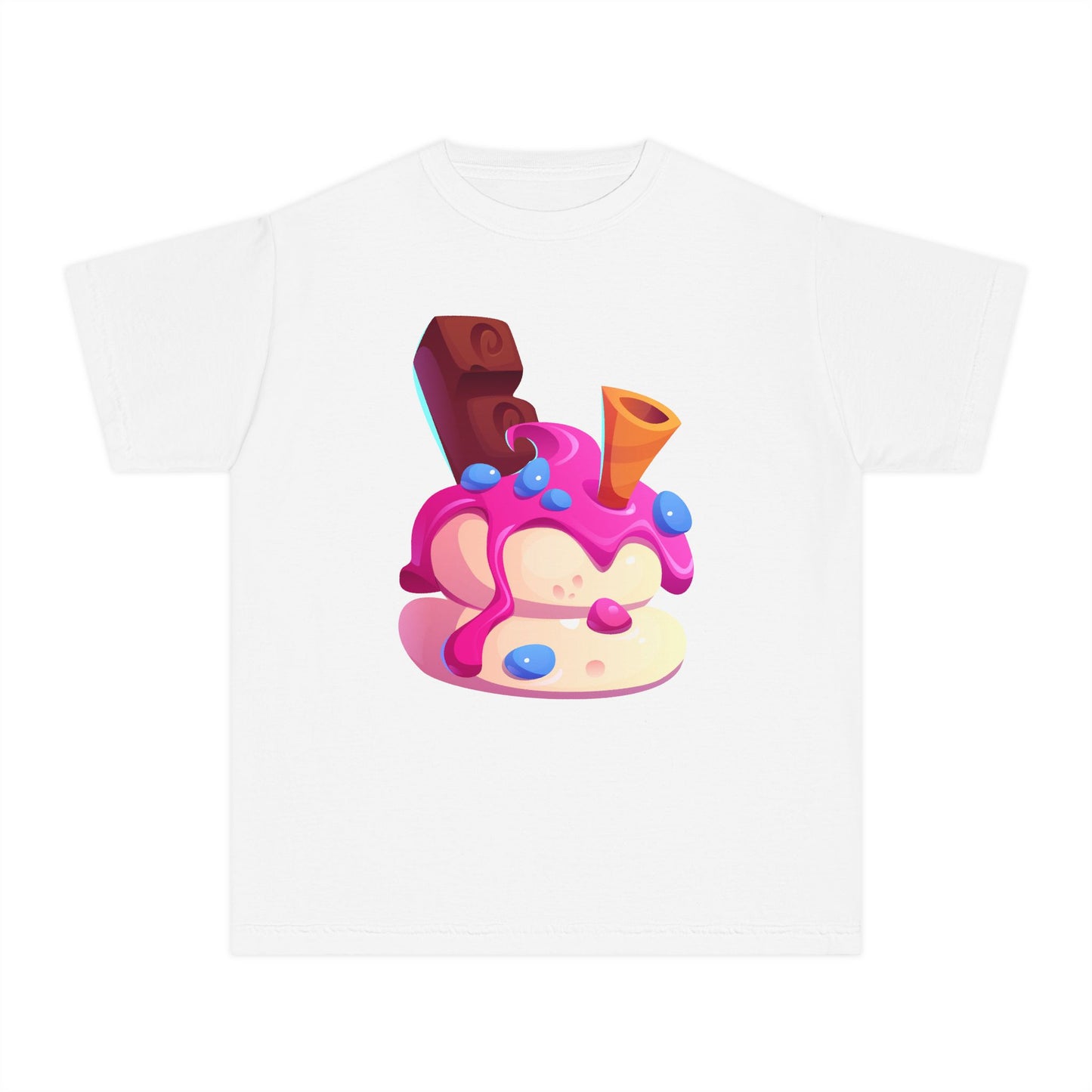Cute Ice Cream Youth Tee, Fun Summer Clothing