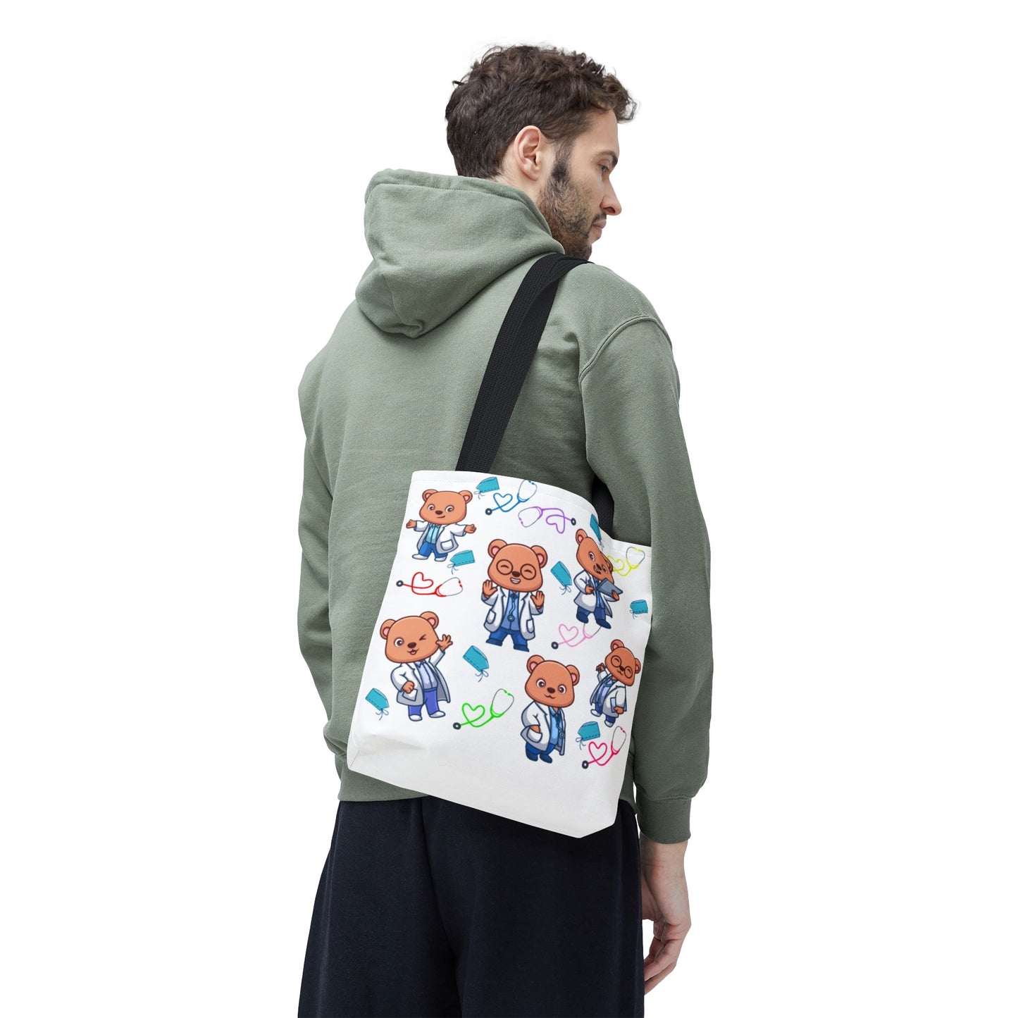 Cute Doctor Bear Tote Bag, Medical Student Gift