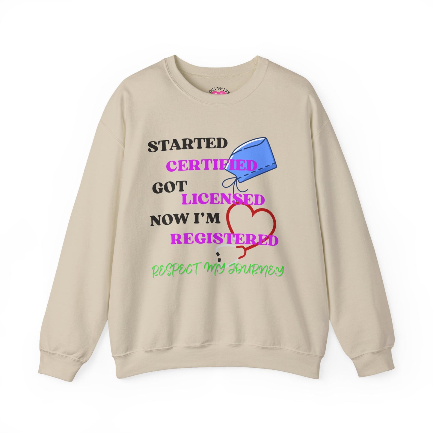 Certified Journey Unisex Sweatshirt, Motivational Crewneck