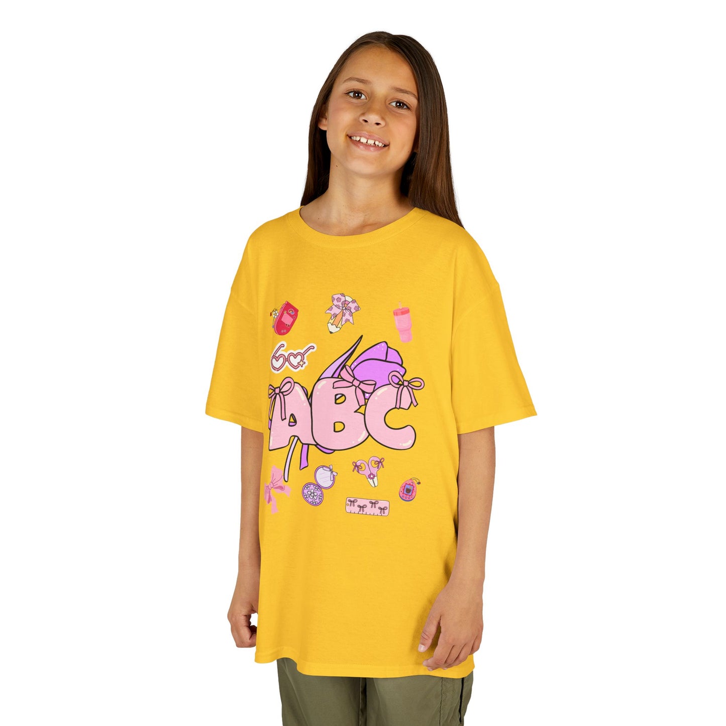 Colorful ABC Kids Tee, Playful Cotton Tee