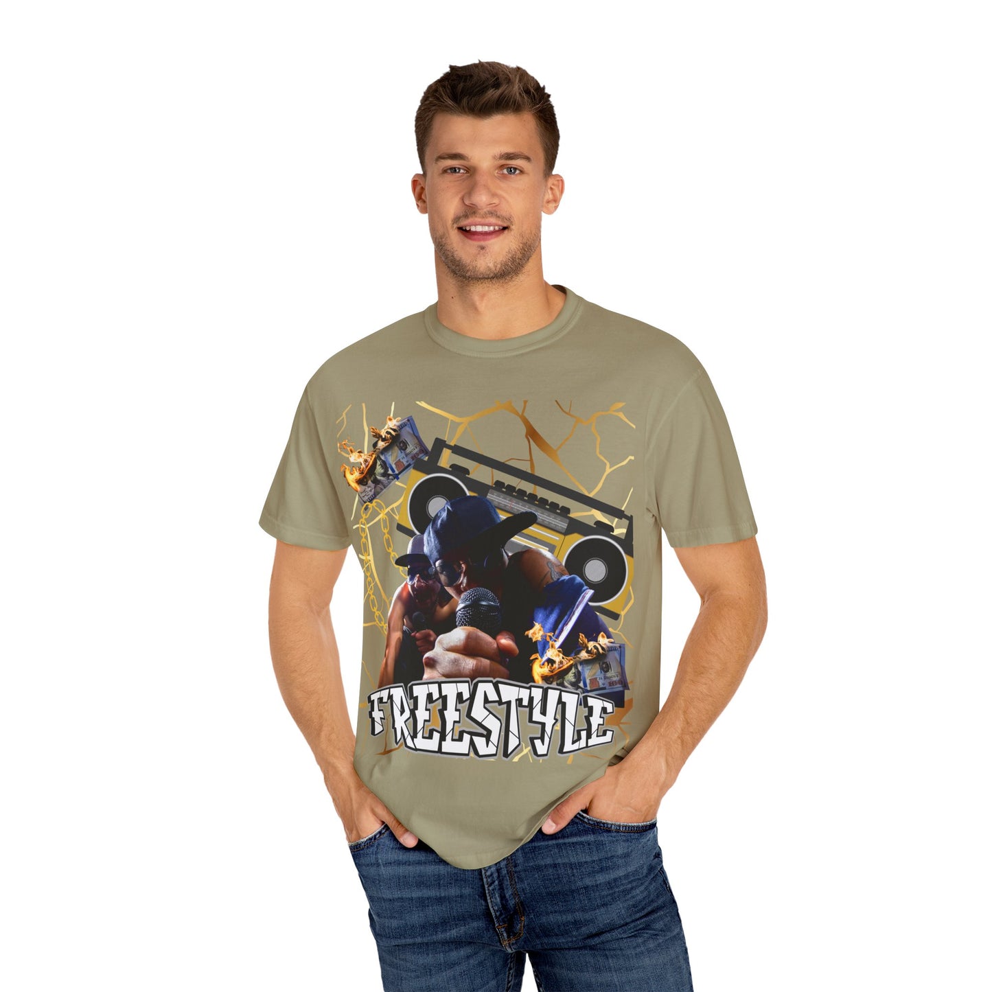 Retro Graphic T-Shirt with 'Freestyle' Design