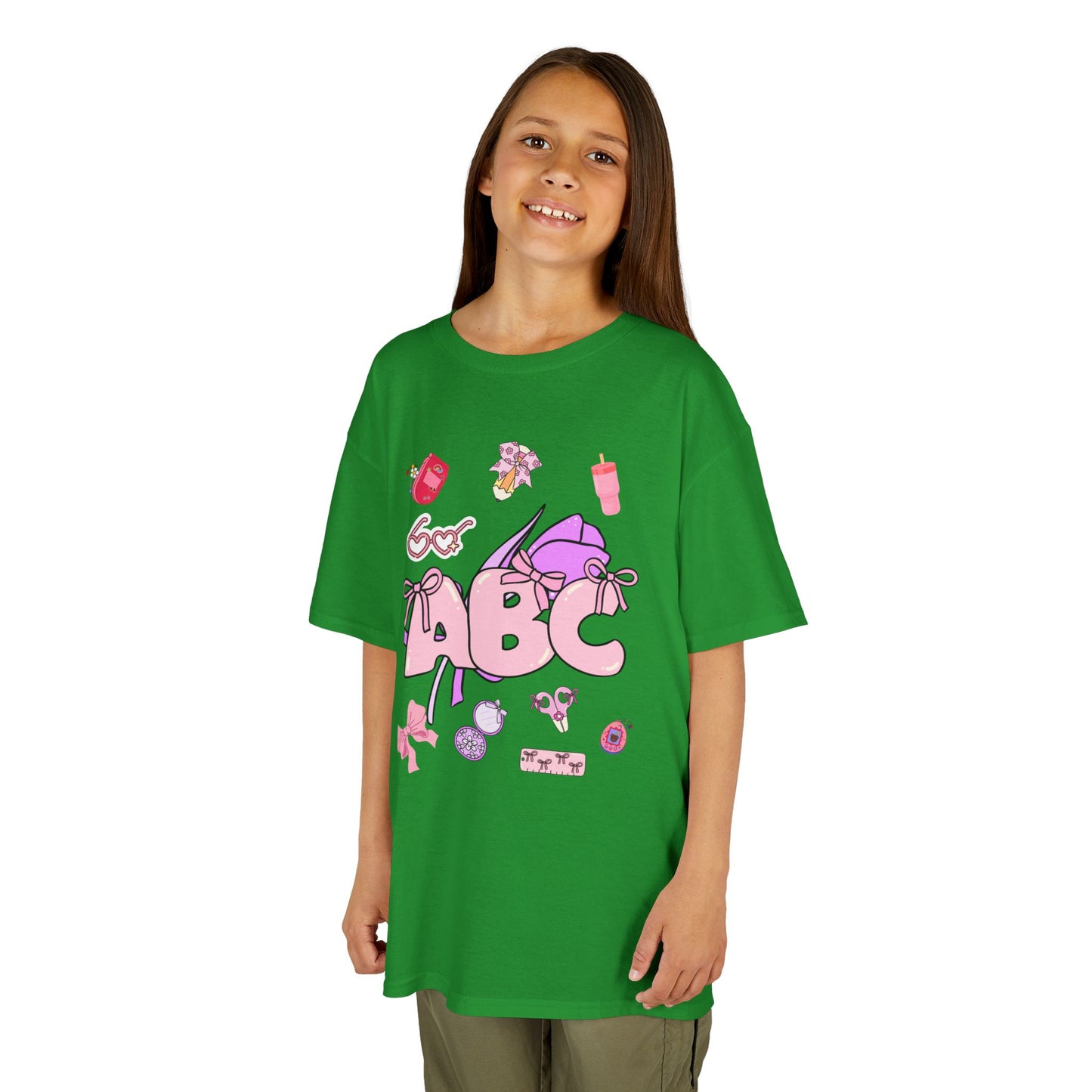 Colorful ABC Kids Tee, Playful Cotton Tee